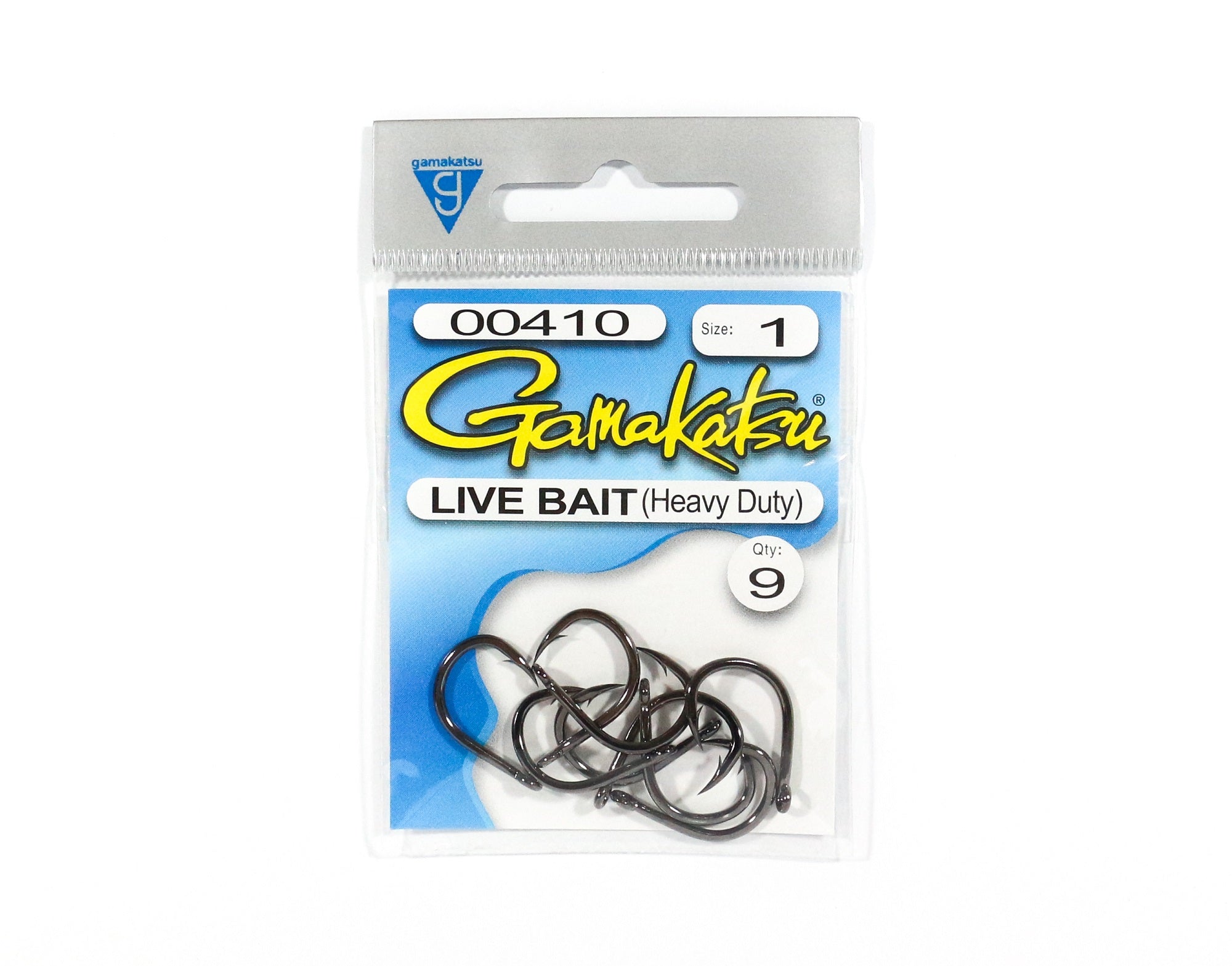 Gamakatsu Live Bait Heavy Duty Size 1 ,9 Per pack (5215)