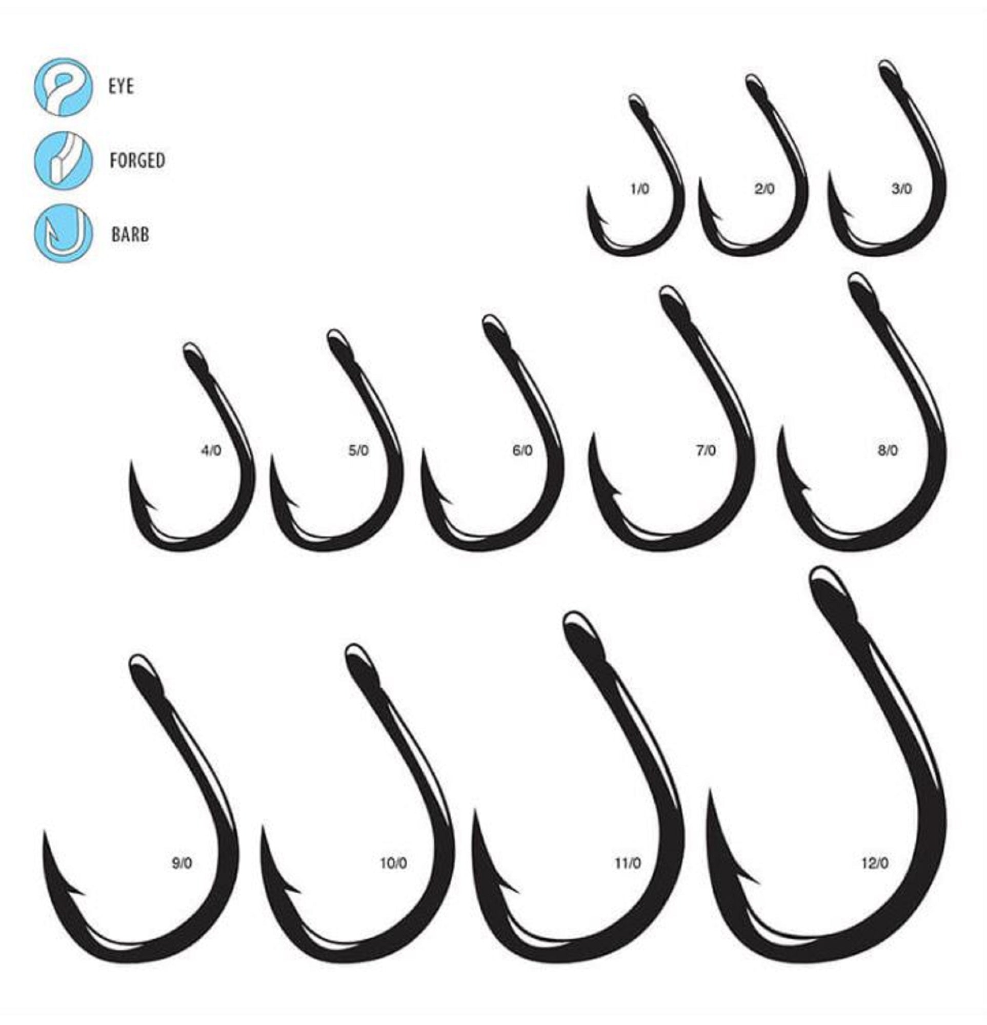 Gamakatsu Live Bait Heavy Duty Size 1/0 ,8 Per pack (5420)