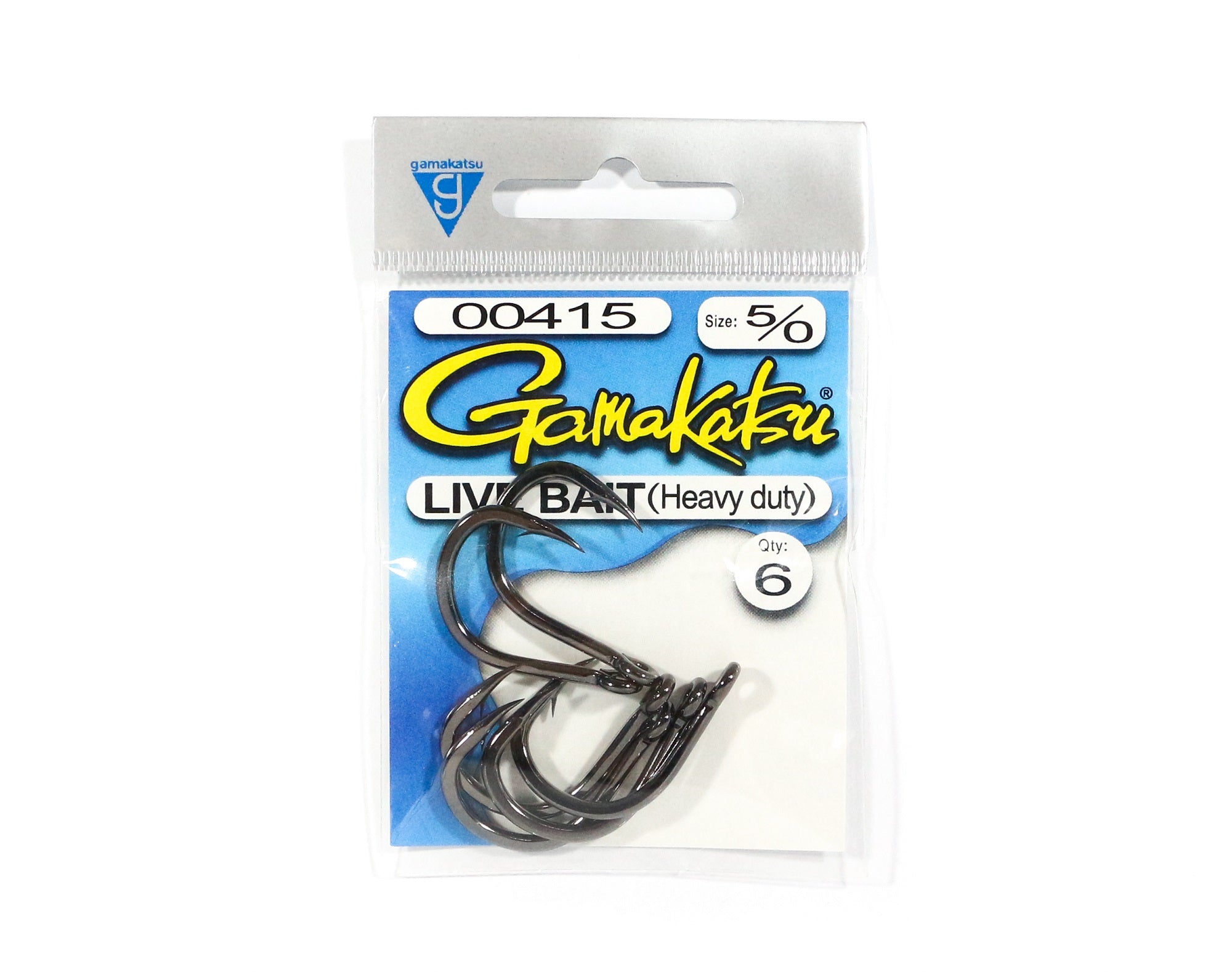 Gamakatsu Live Bait Heavy Duty Size 5/0 ,6 Per pack (5468)