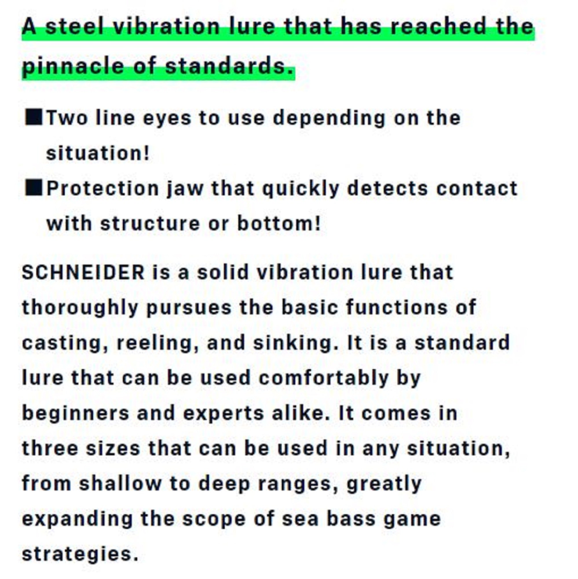 Ima Schneider 28 Metal Vibration 28 grams Sinking Lure 007 (6192)