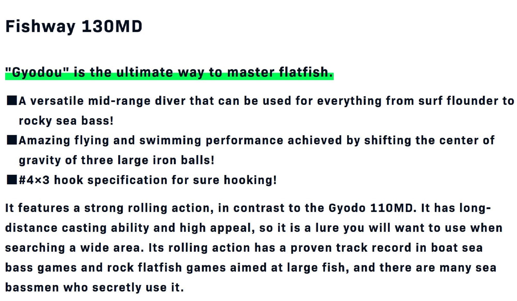 Ima Gyodo 130 MD Floating Lure 113 (5186)