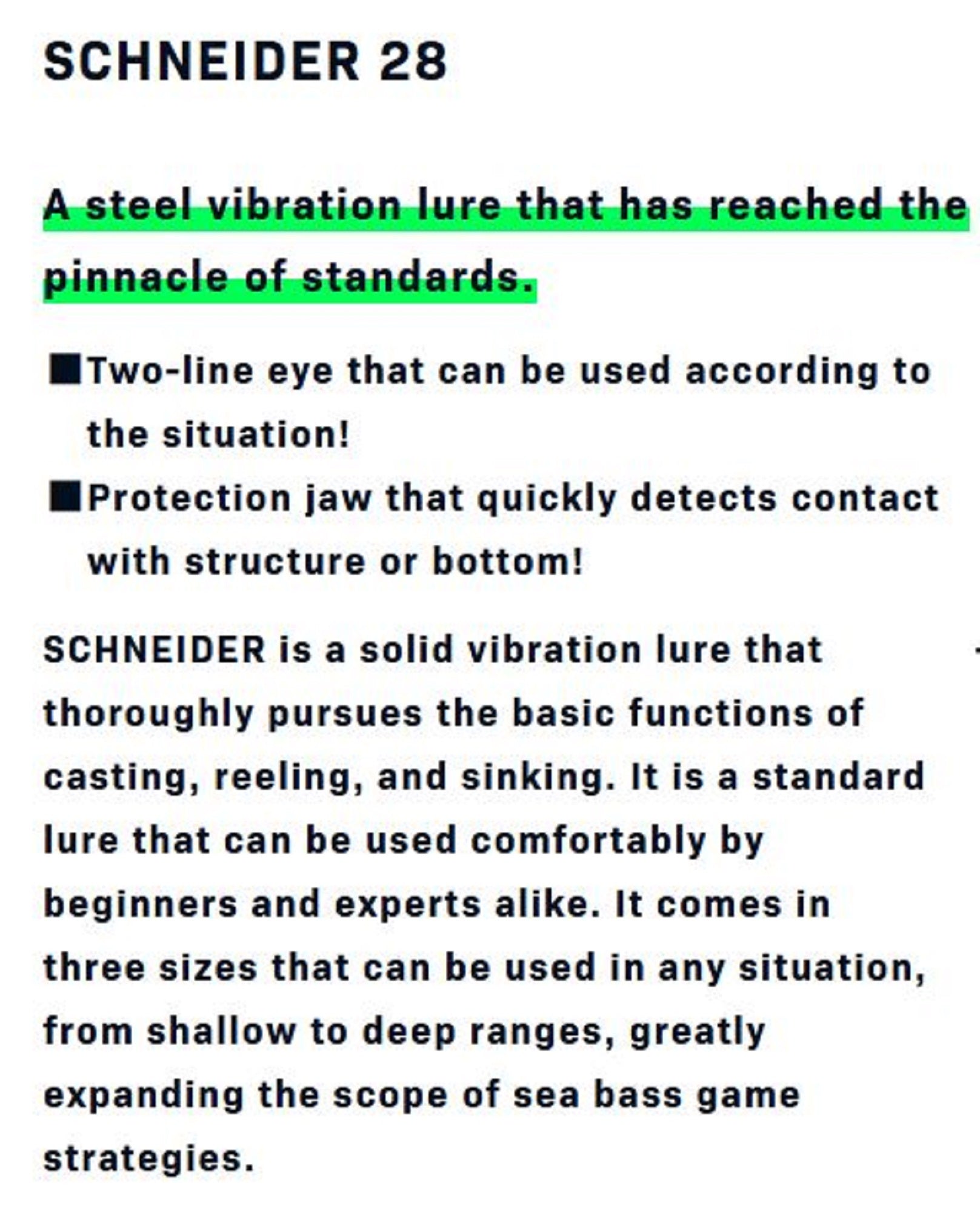 Ima Schneider 28 Metal Vibration 28 grams Sinking Lure 011 (6748)