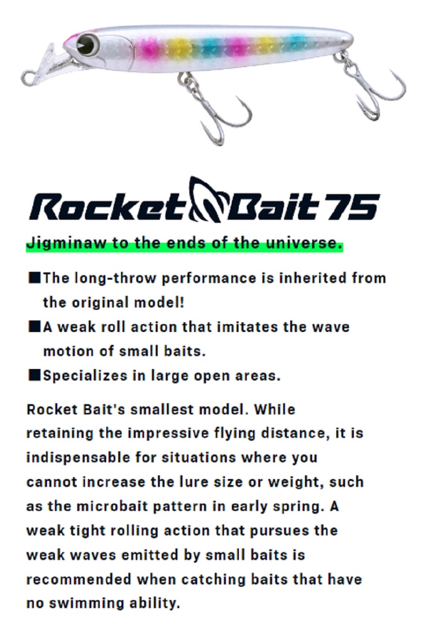 Ima Rocket Bait 75 Sinking Lure 004 (8810)