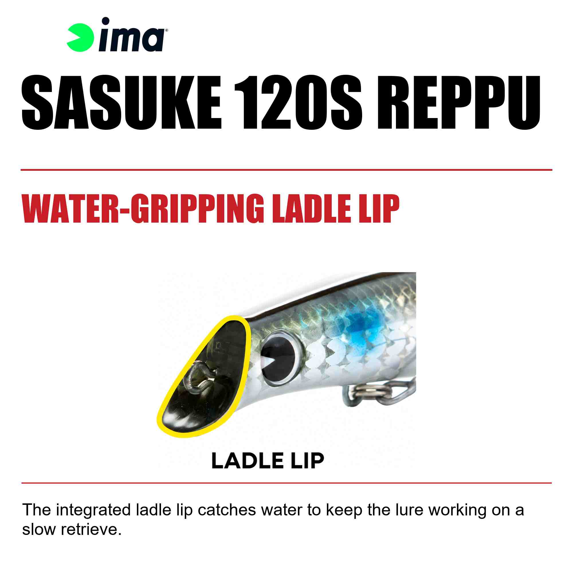 Ima Sasuke 120S Reppu Sinking Lure 107 (2586)