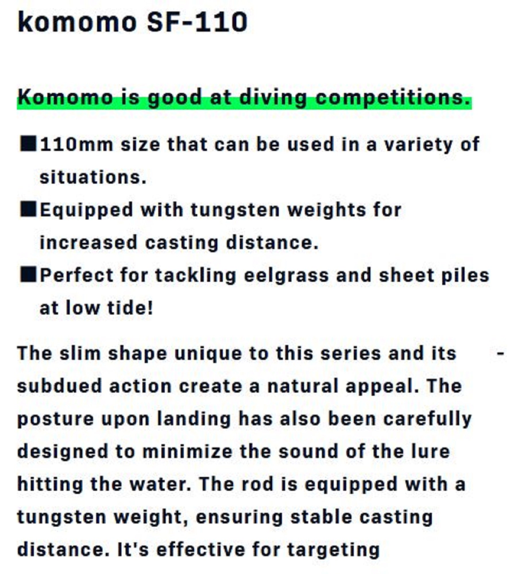 Ima Komomo SF 110 Floating Lure 103 (6546)