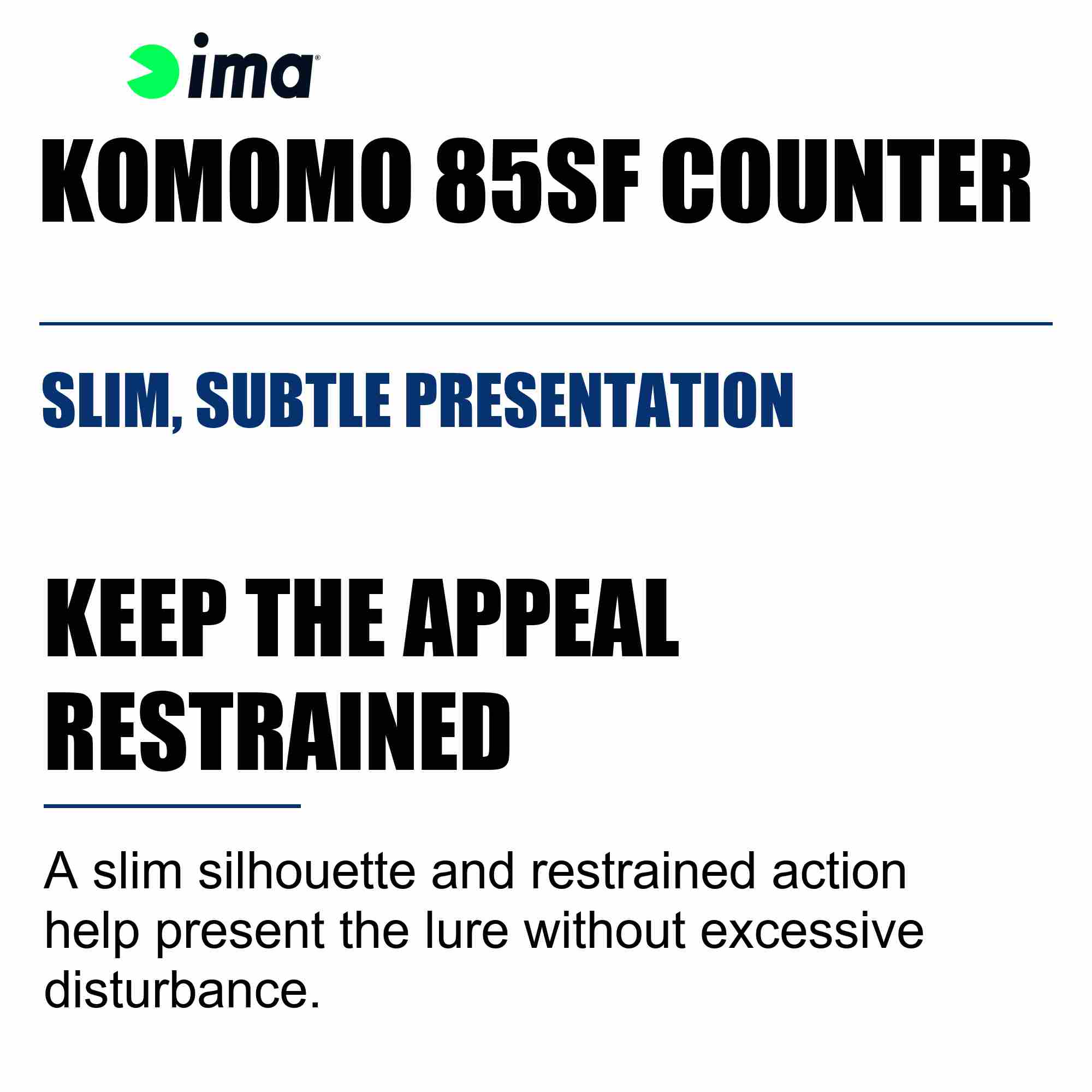 Ima Komomo SF 85 Counter Floating Lure 102 (7956)