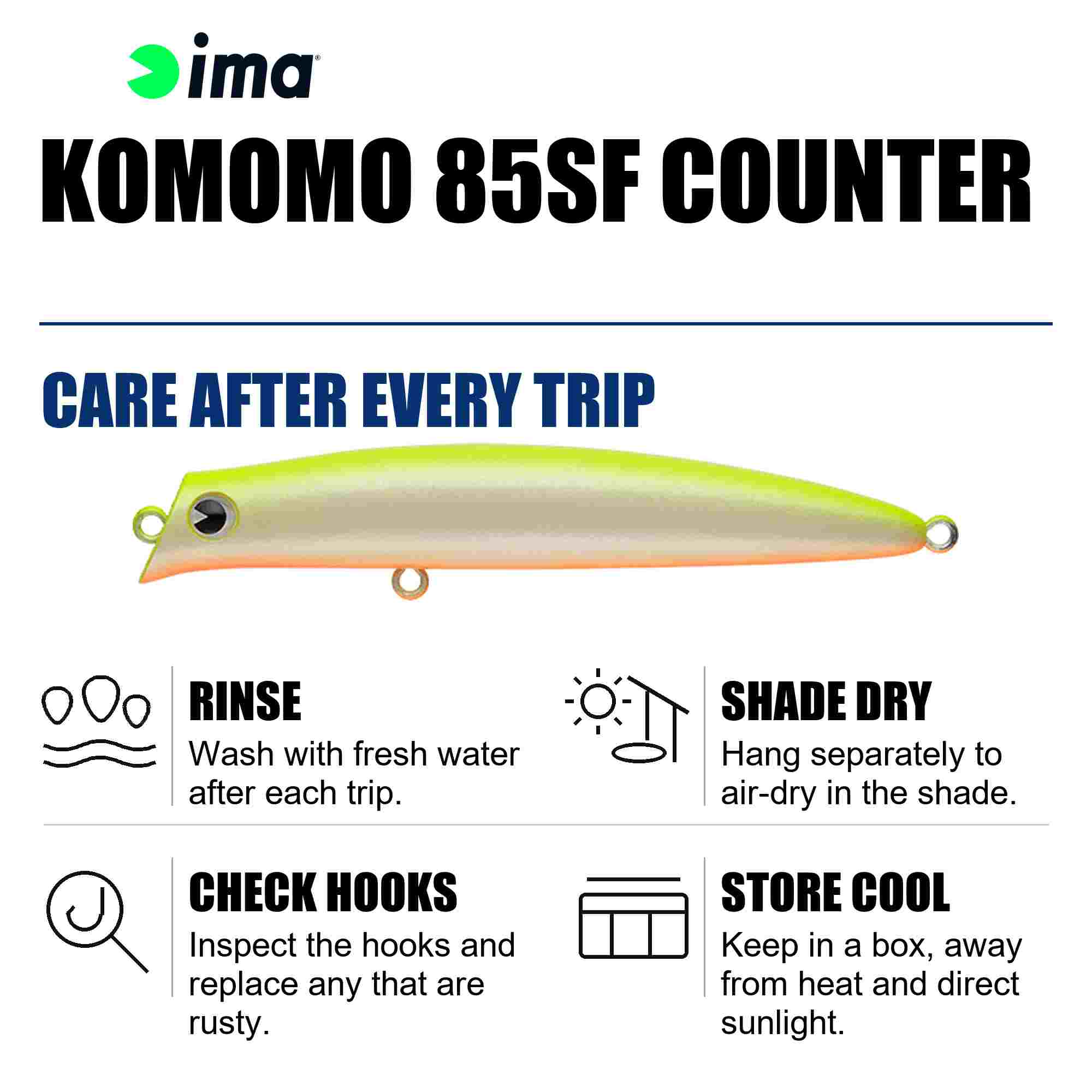 Ima Komomo SF 85 Counter Floating Lure 102 (7956)