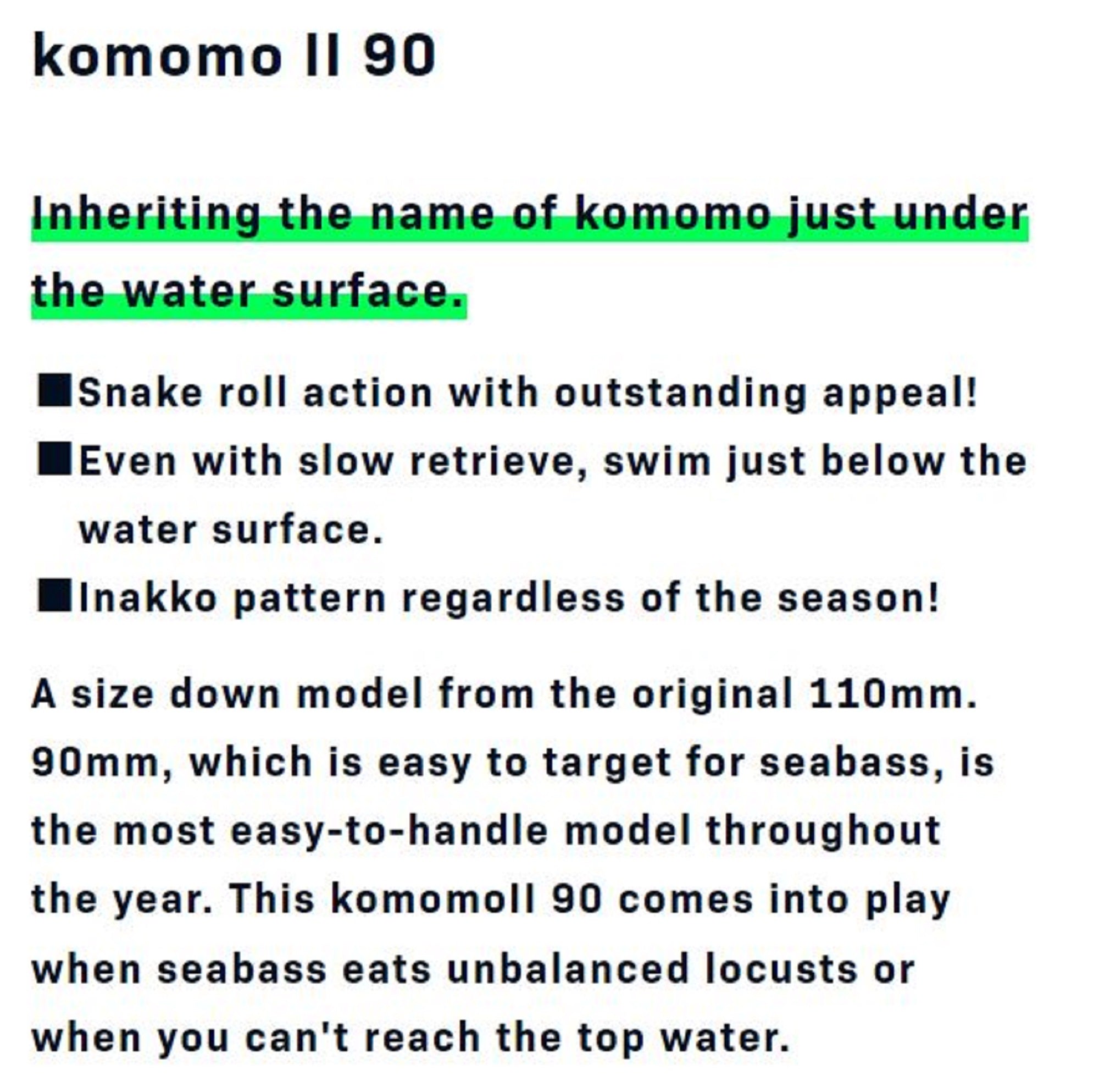 Ima komomo II 90 Floating Lure 101 (8243)