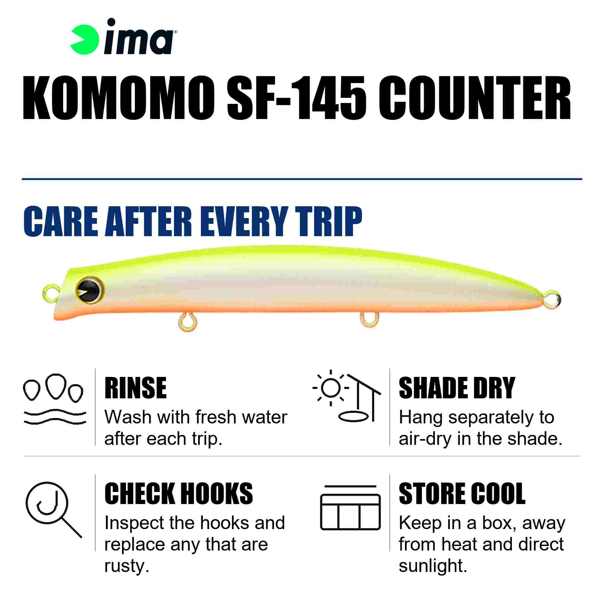 Ima Komomo SF 145 Counter Floating Lure 102 (5807)
