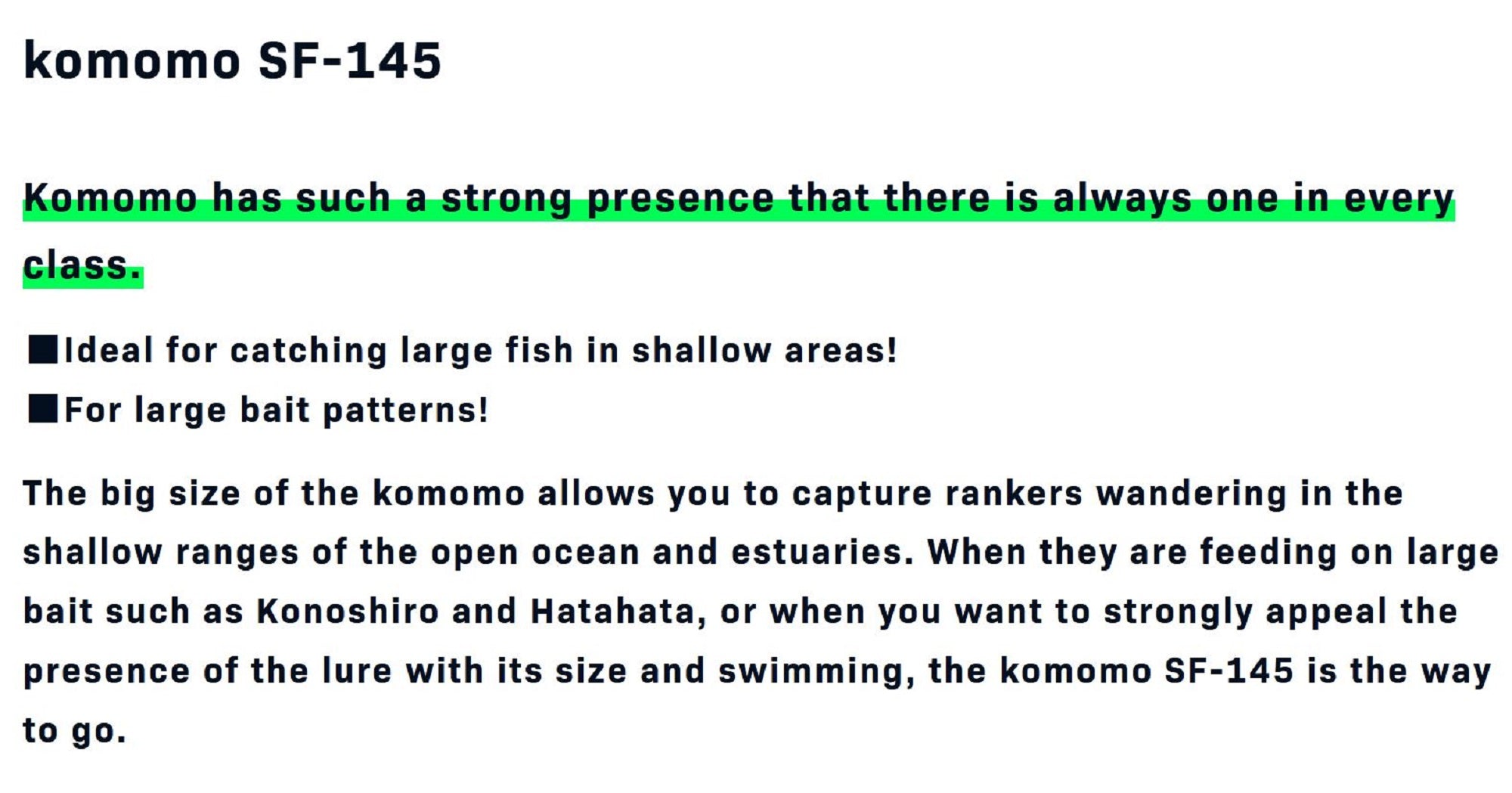 Ima Komomo SF 145 Floating Lure 105 (5913)