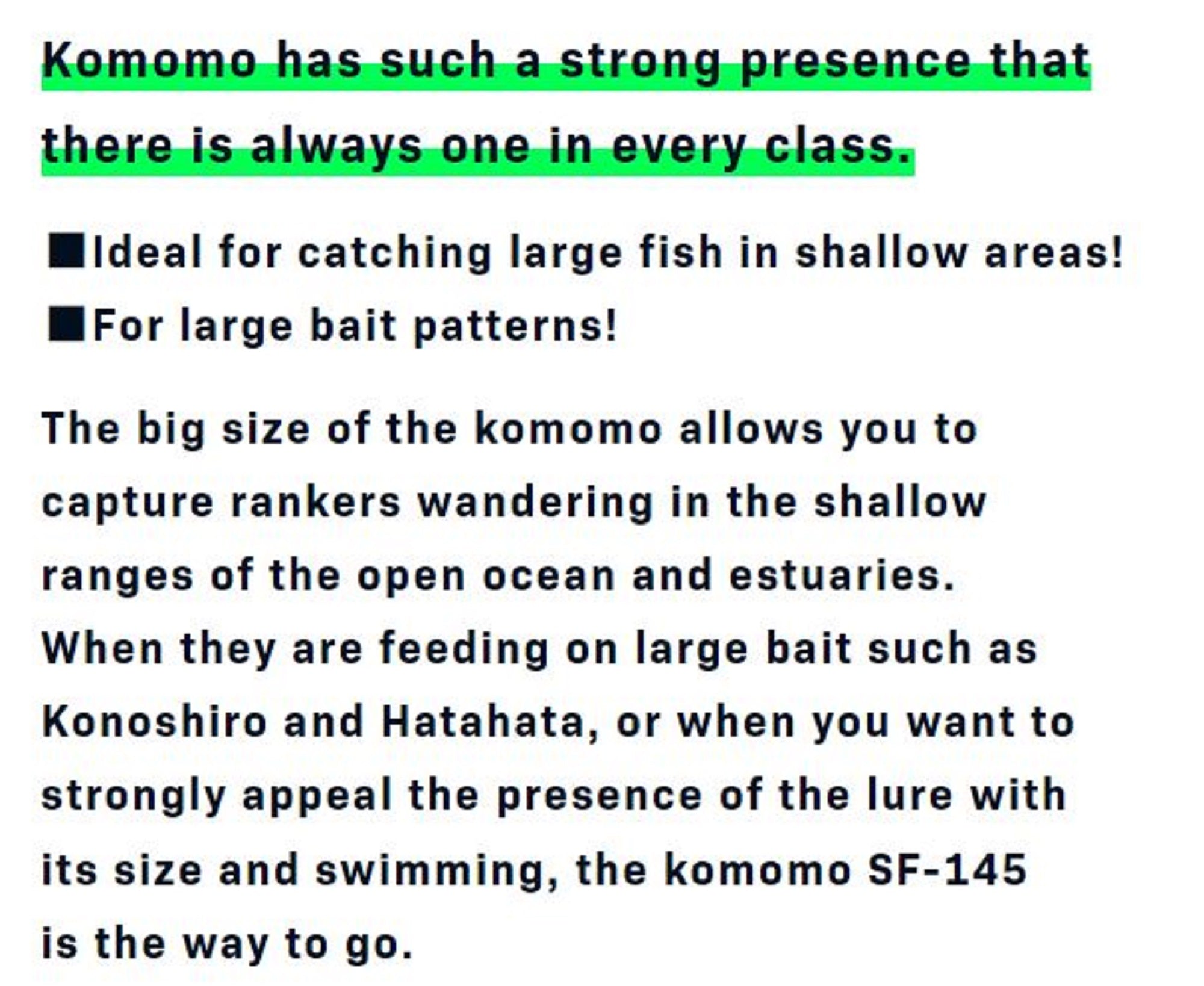 Ima Komomo SF 145 Floating Lure 107 (5937)