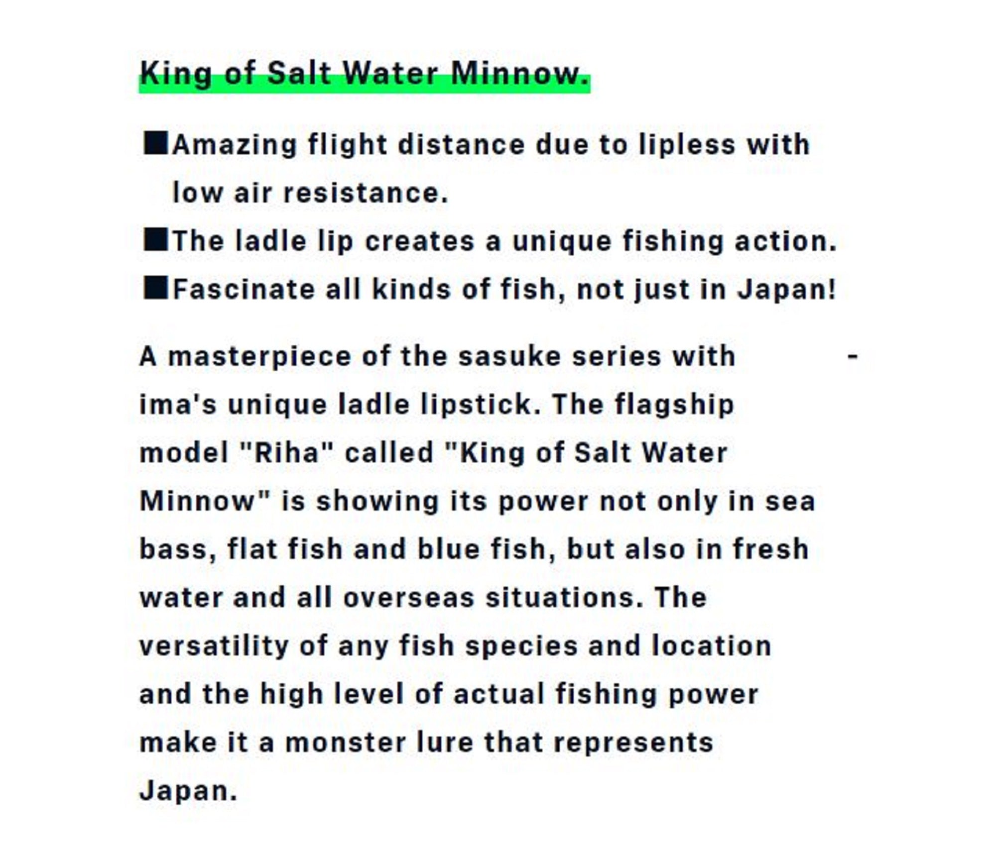 Ima Sasuke 120 mm Floating Lure 224 (3130)
