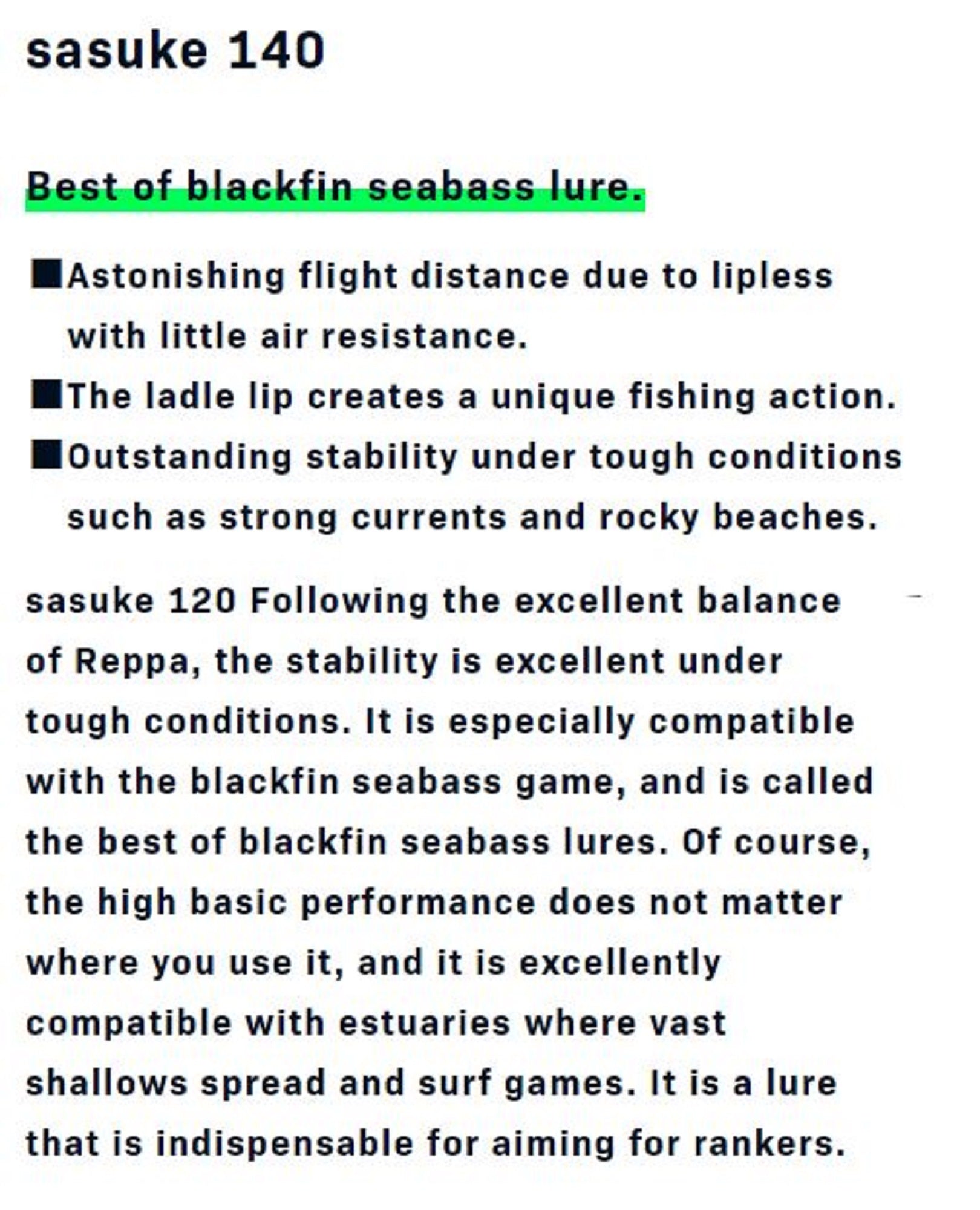 Ima Sasuke 140 mm Floating Lure 116 (3383)