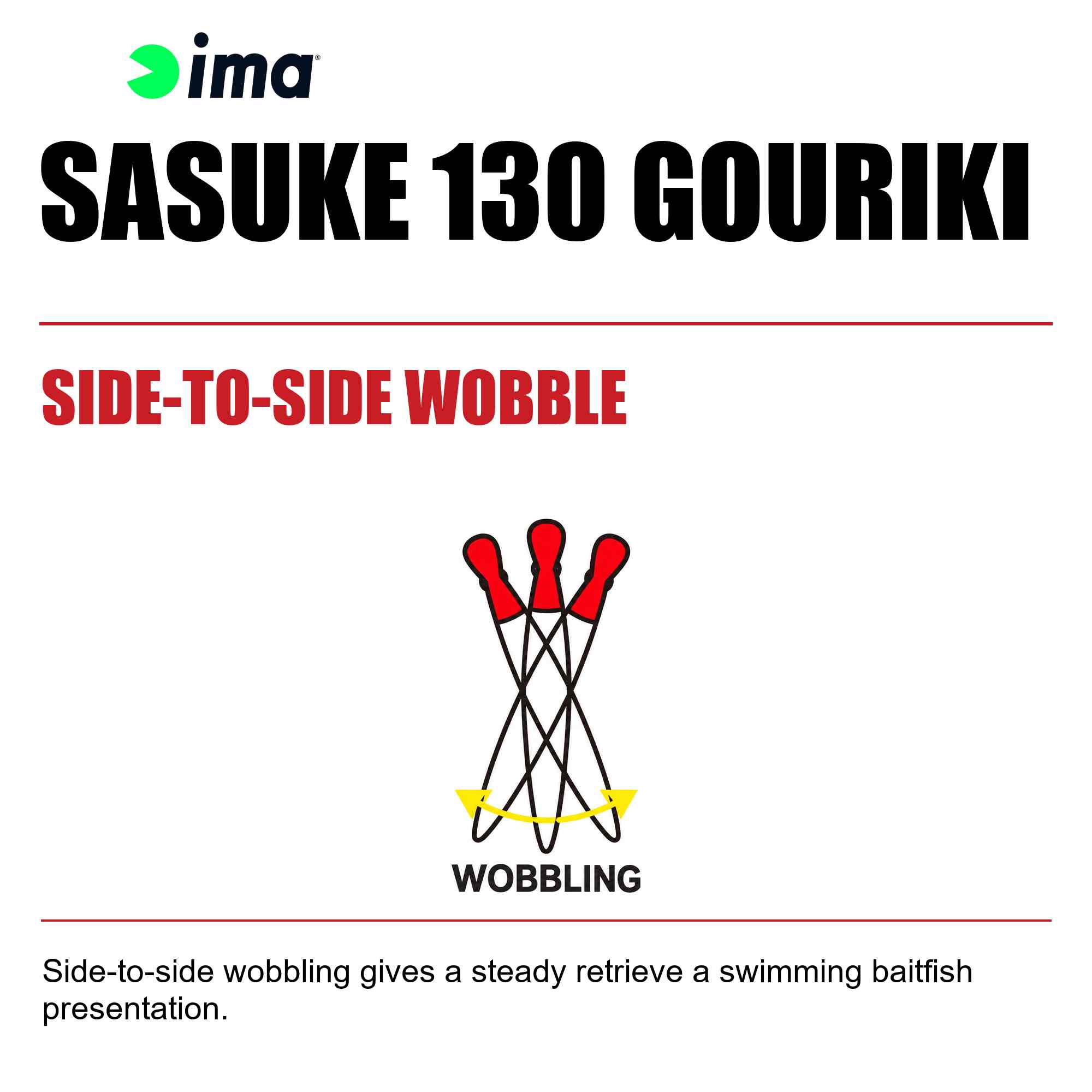 Ima Sasuke 130 mm Gouriki Floating Lure 101 (4489)