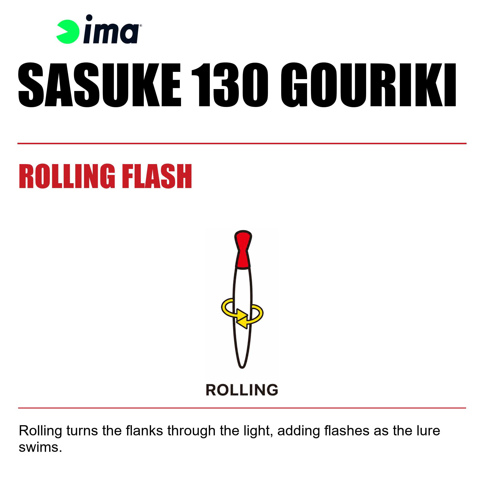 Ima Sasuke 130 mm Gouriki Floating Lure 101 (4489)