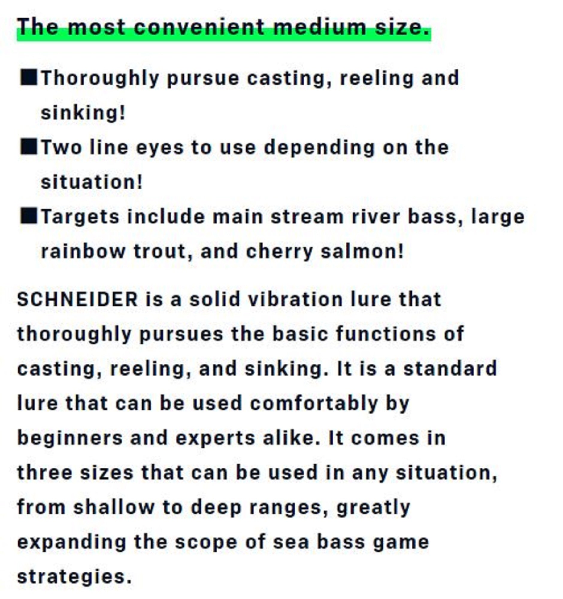 Ima Schneider 18 Metal Vibration 18 grams Sinking Lure 004 (9903)