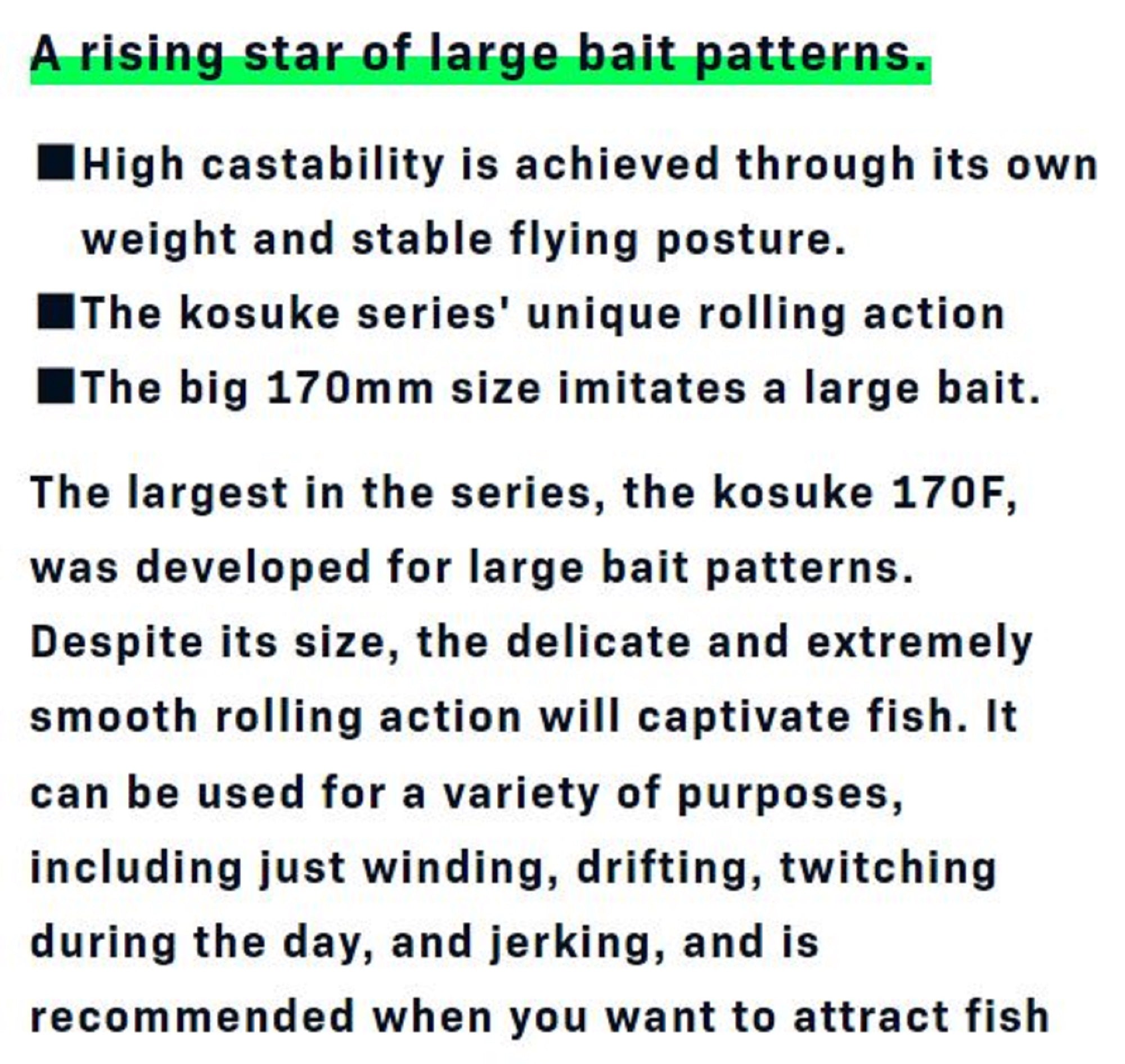 Sale Ima Kosuke 170F Floating Lure 009 (3893)