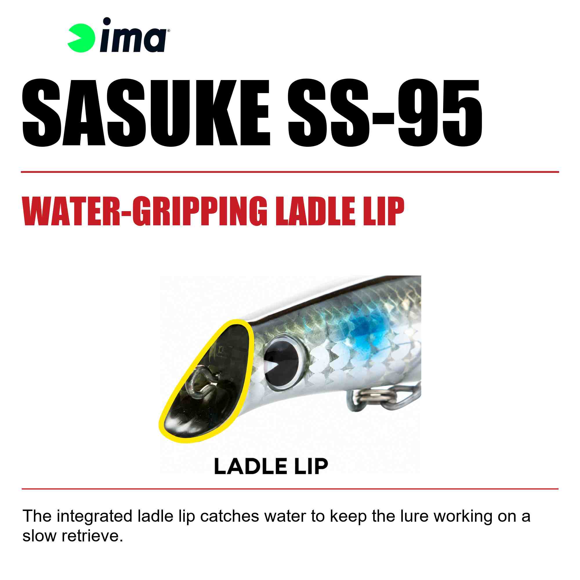 Ima Sasuke SS 95 mm Sinking Lure 226 (7844)