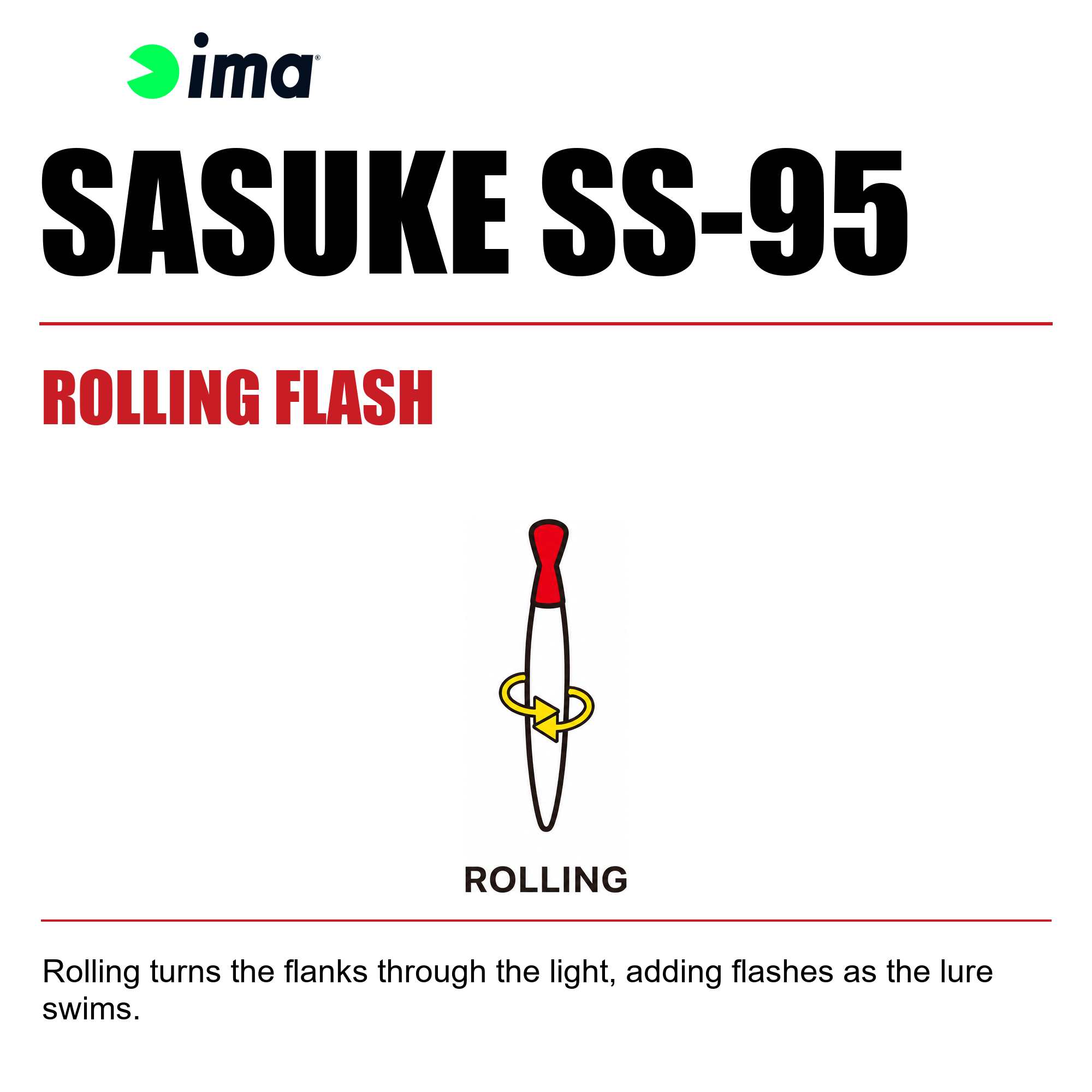 Ima Sasuke SS 95 mm Sinking Lure 226 (7844)
