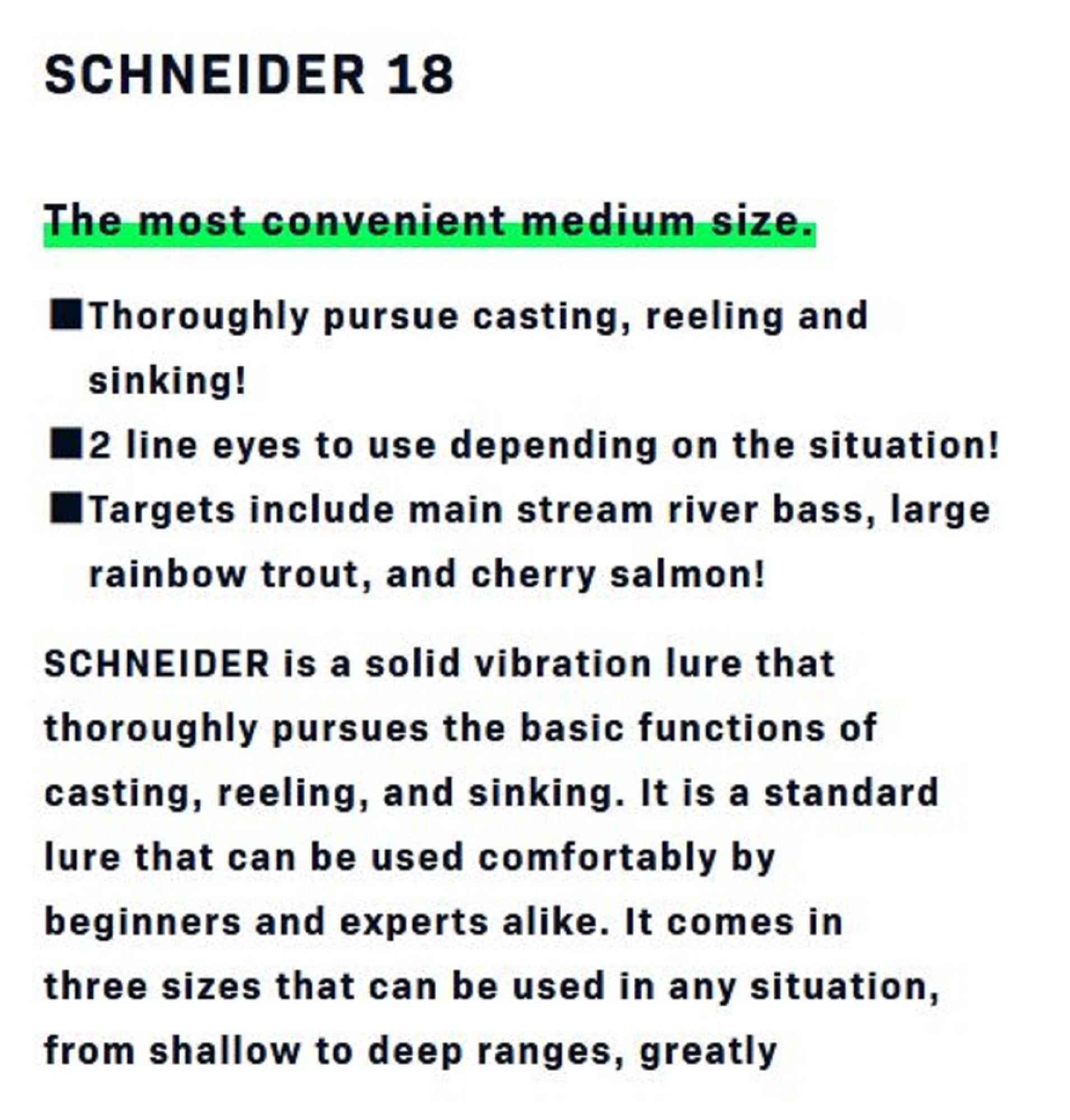 Ima Schneider 18 Metal Vibration 18 grams Sinking Lure 019 (6852)