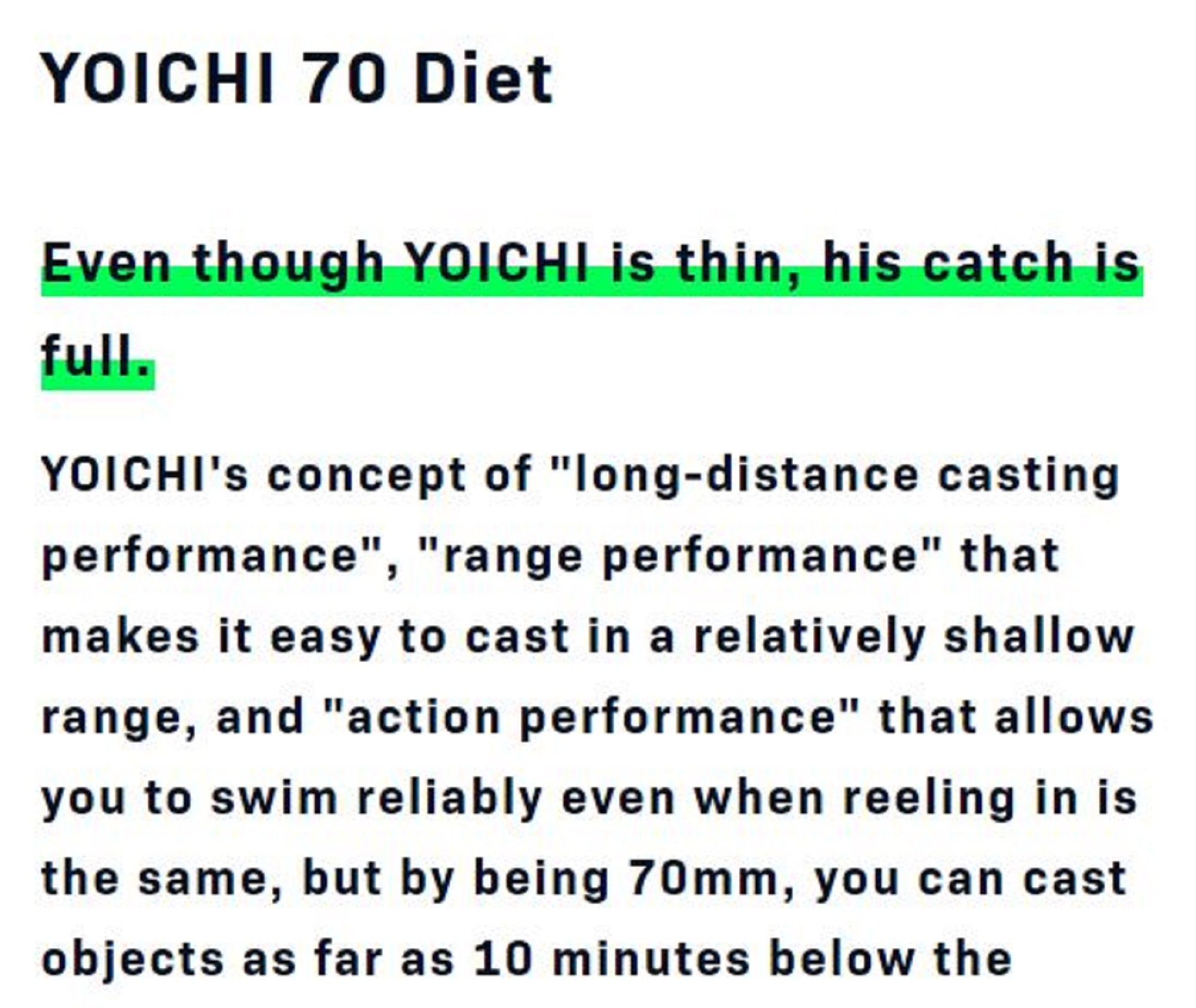 Ima Yoichi 70 Diet Sinking Lure 003 (8886)