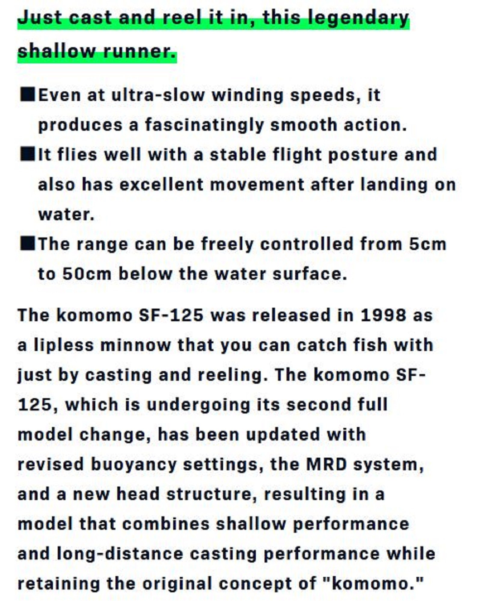 Ima Komomo SF 125 Floating Lure 409 (1289)