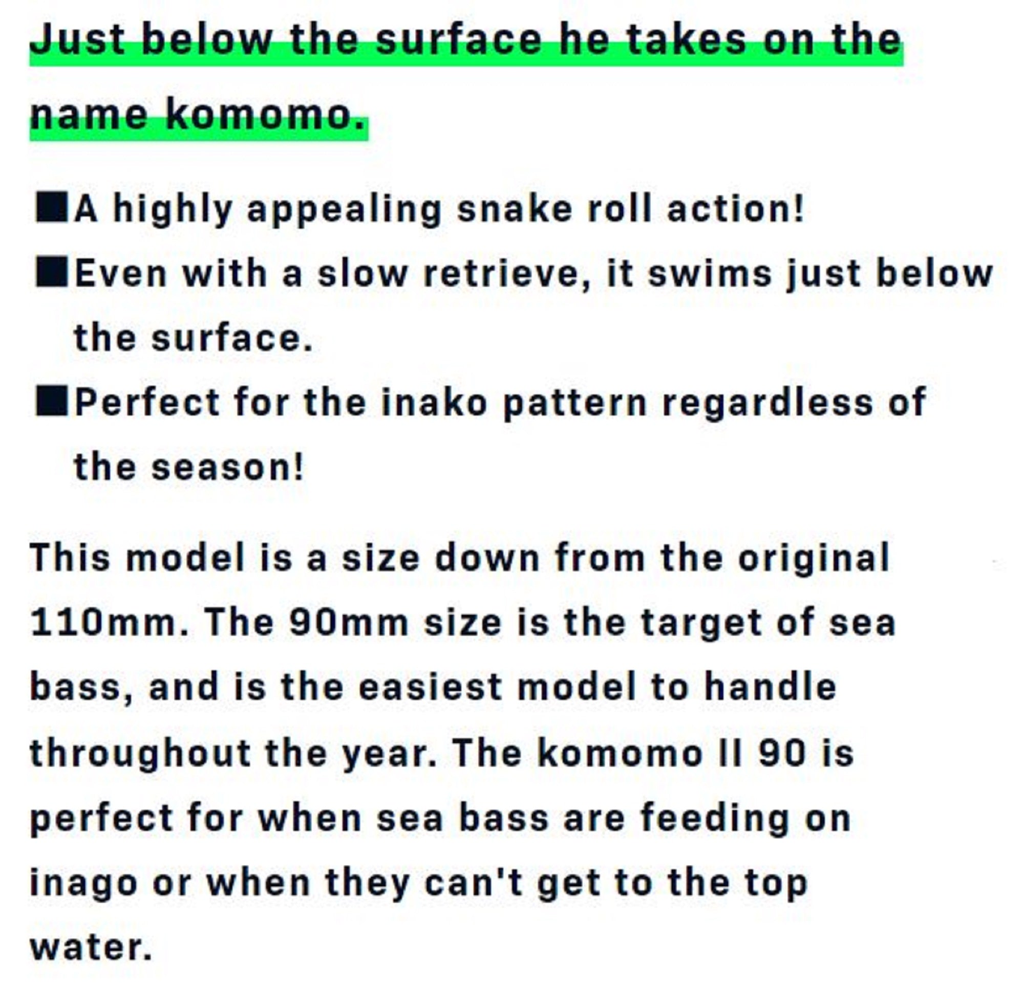 Ima komomo II 90 Floating Lure 117 (2880)
