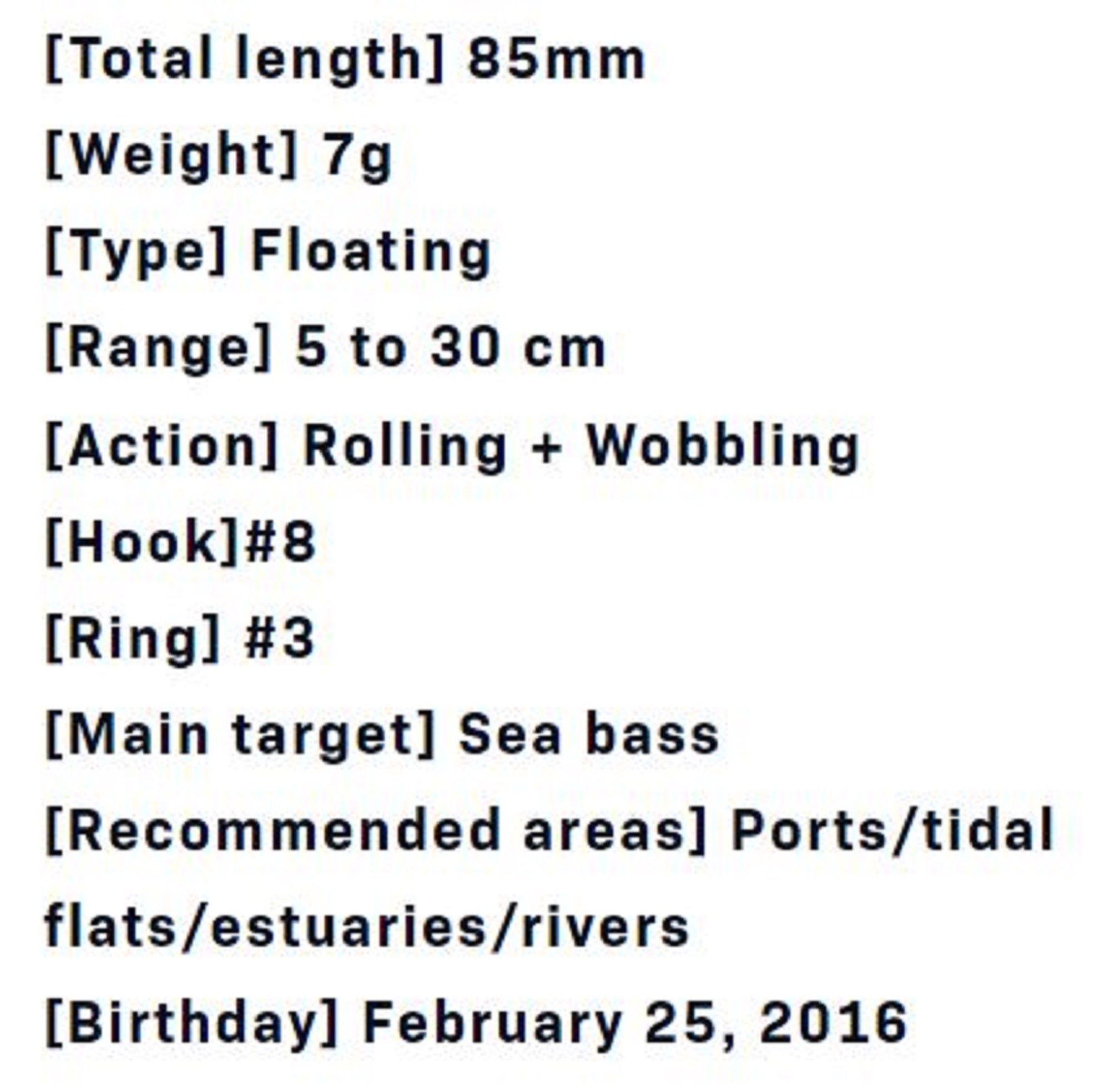 Ima Komomo SF 85 Floating Lure 122 (5003)