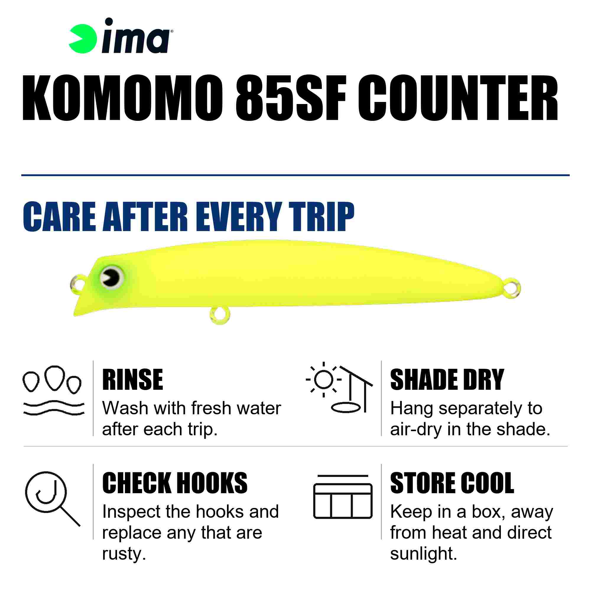 Ima Komomo SF 85 Counter Floating Lure 119 (5034)