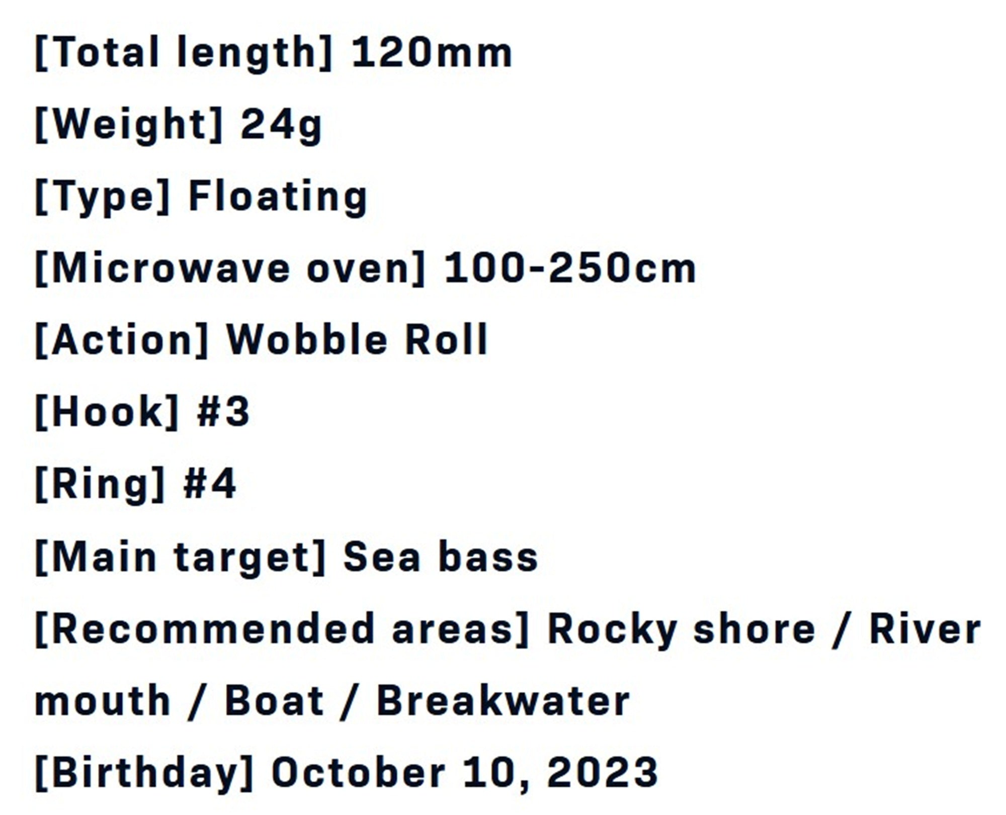 Sale Ima Mooguri 120F Floating Lure MG-002 (7267)