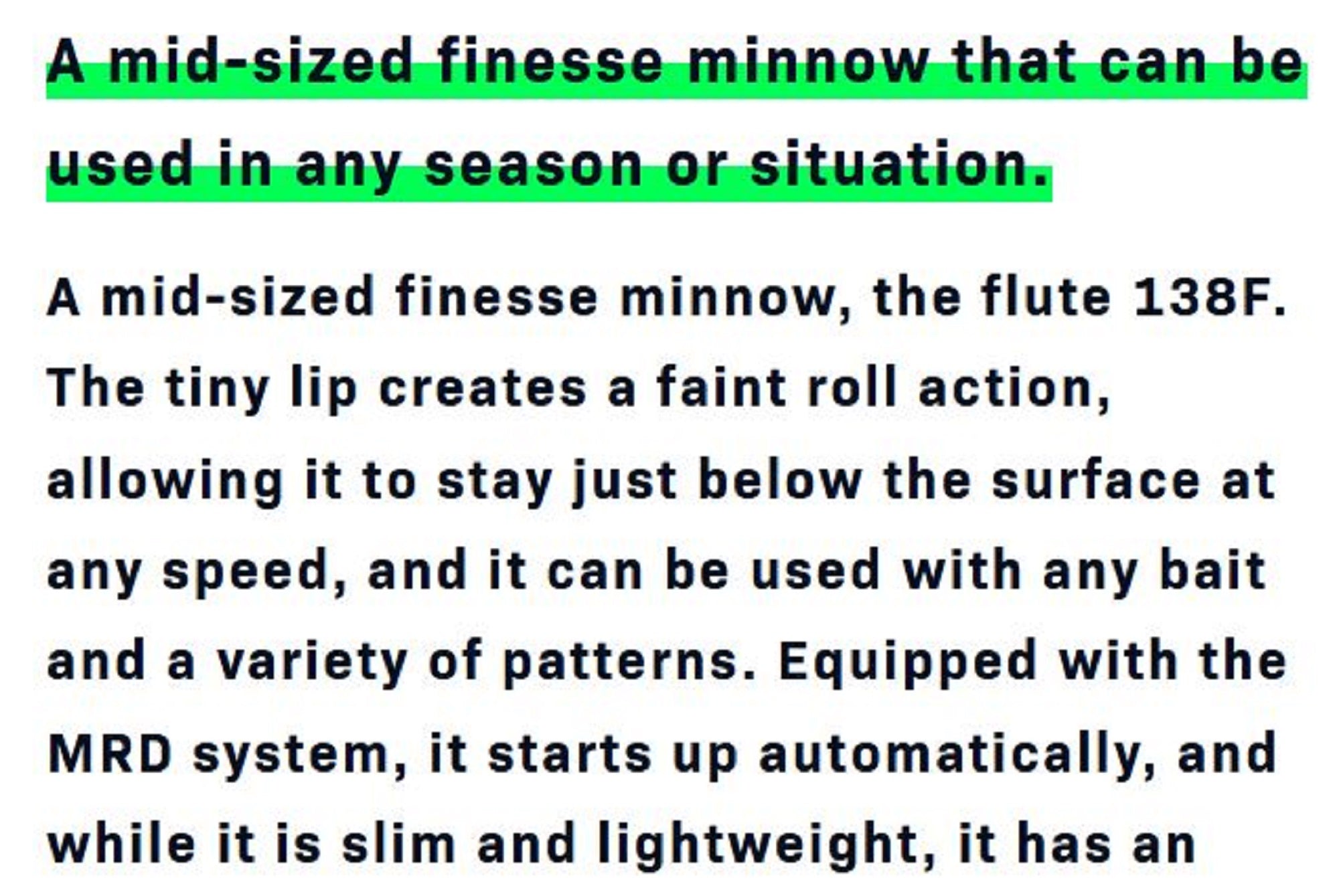 Ima Flute 138F Floating Lure 007 (3886)