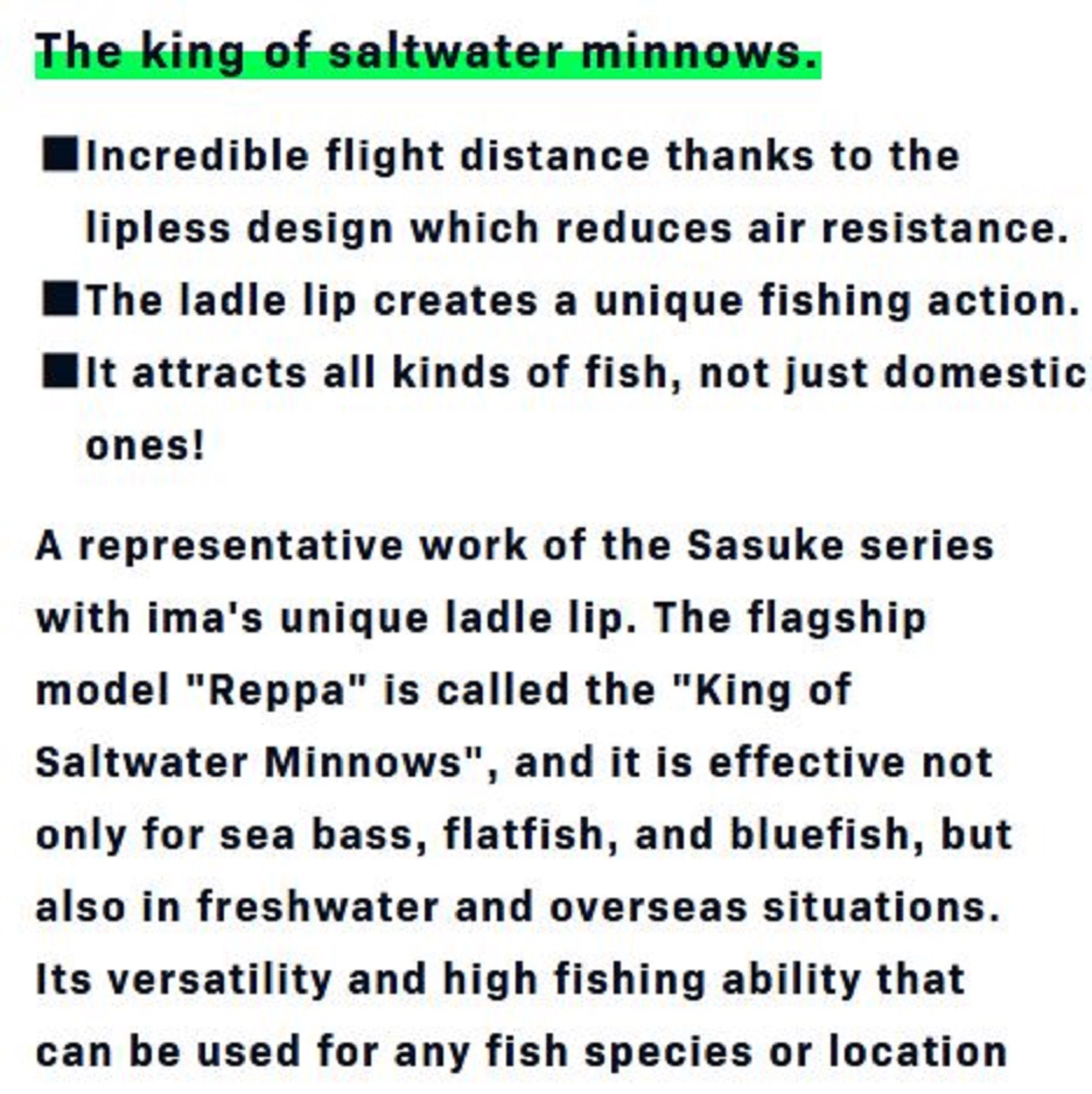 Ima Sasuke 120 Reppa Floating Lure X5512 (4852)
