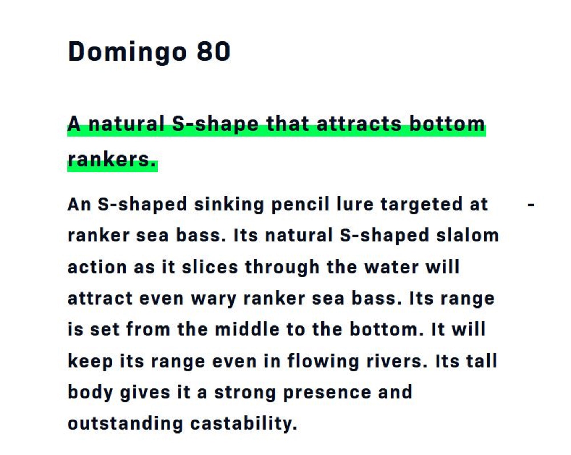 Ima Domingo 80 Sinking Lure X5518 (4913)