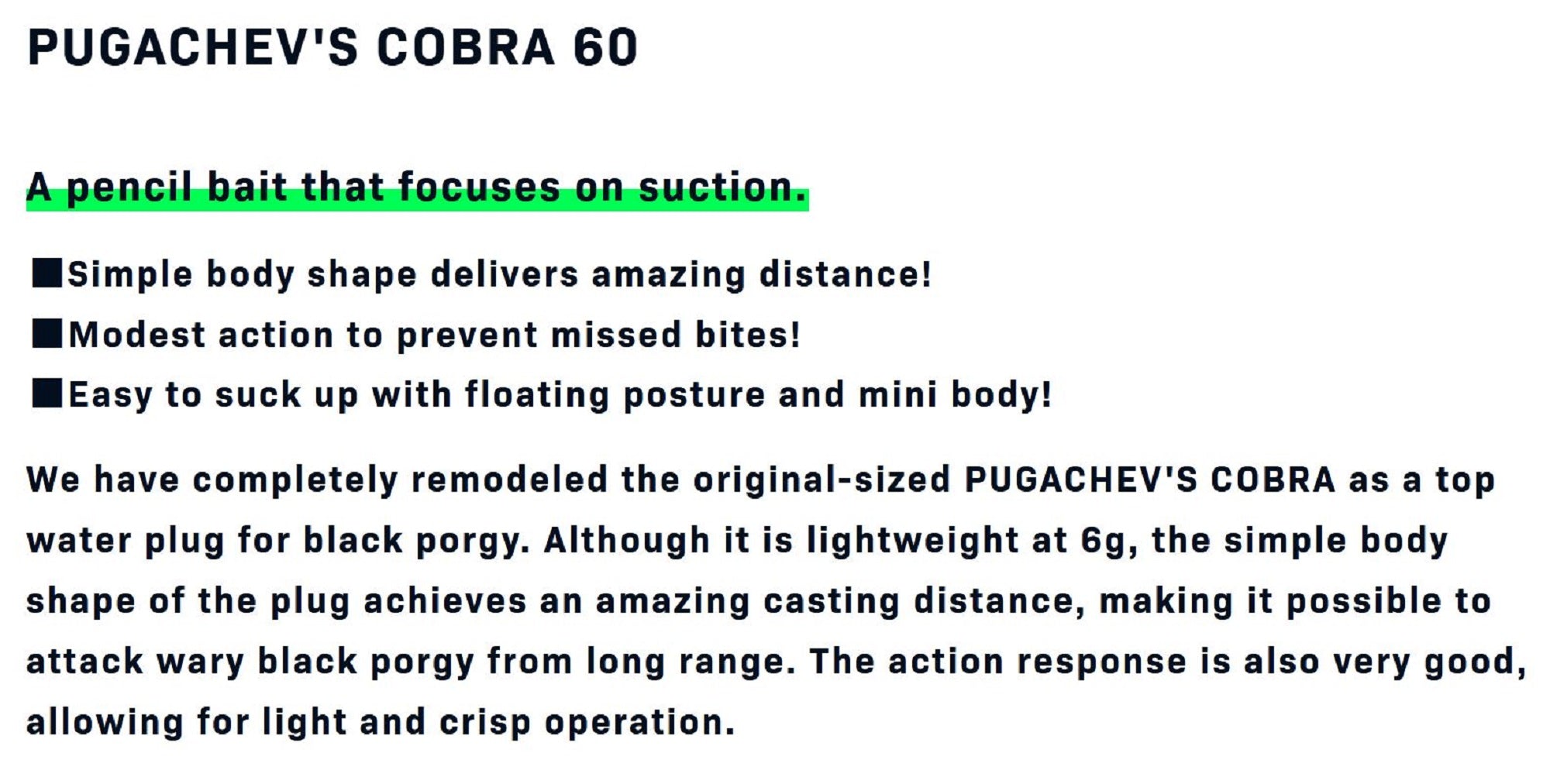 Ima Pugachev's Cobra 60 Floating Lure 111 (5798)