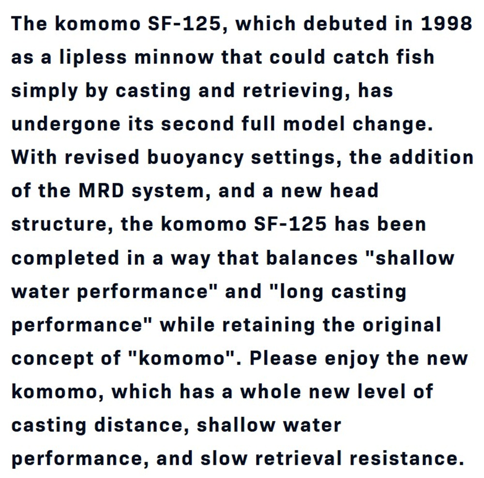 Ima Komomo SF 125 MRD Floating Lure Z3063 (6276)