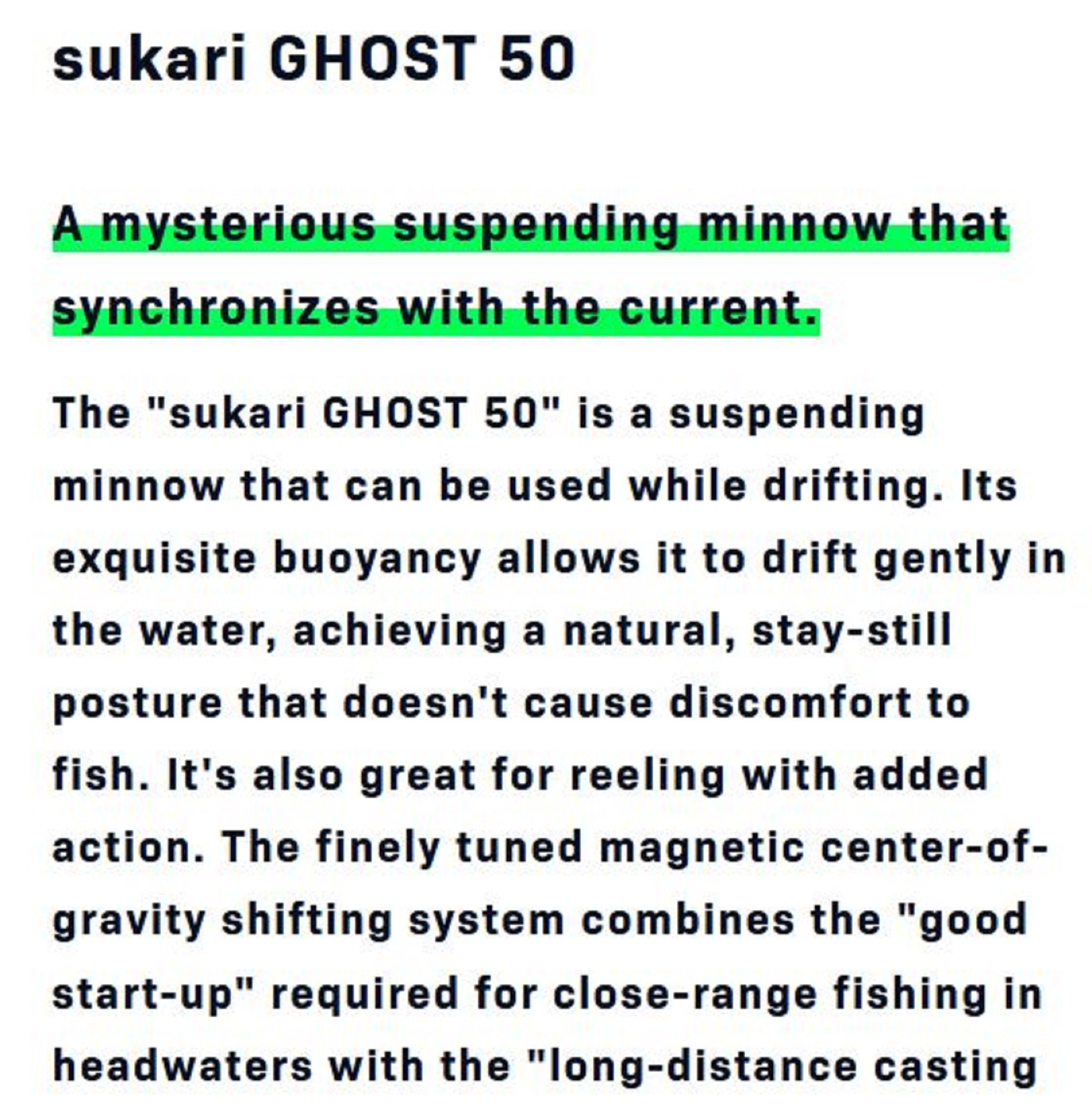 Sale Ima Sukari Ghost 50 Sinking Lure X5580 (7624)