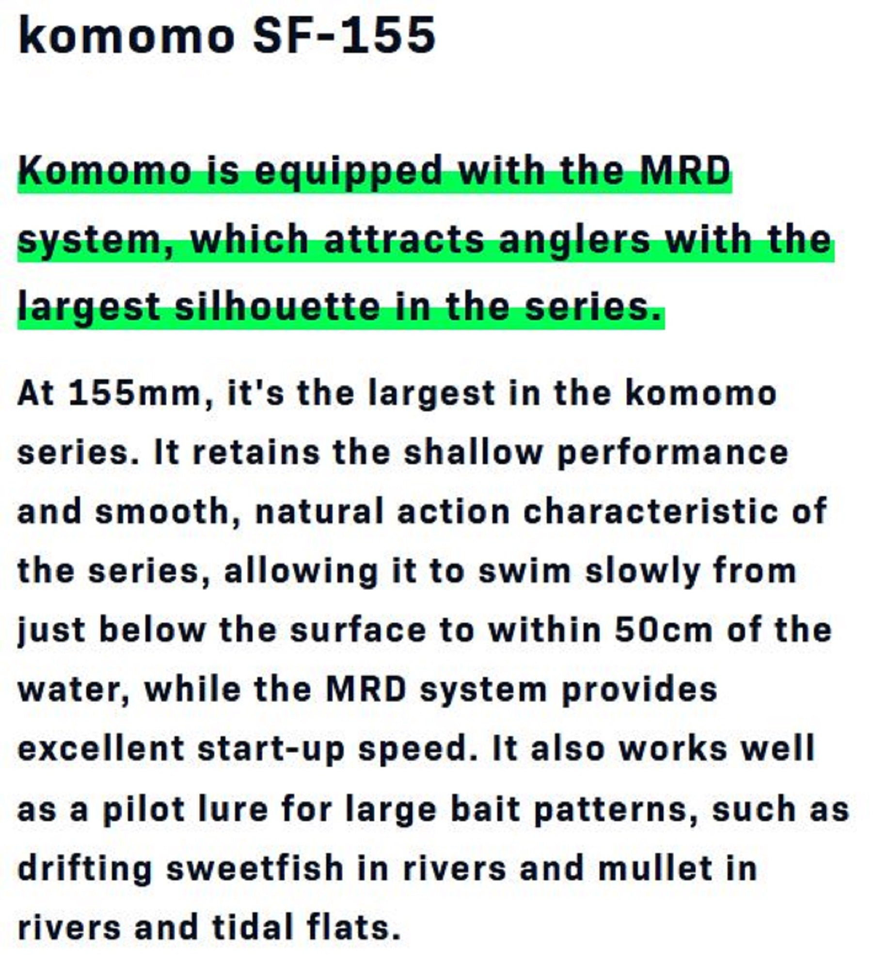 Ima Komomo SF 155 Floating Lure 002 (0716)