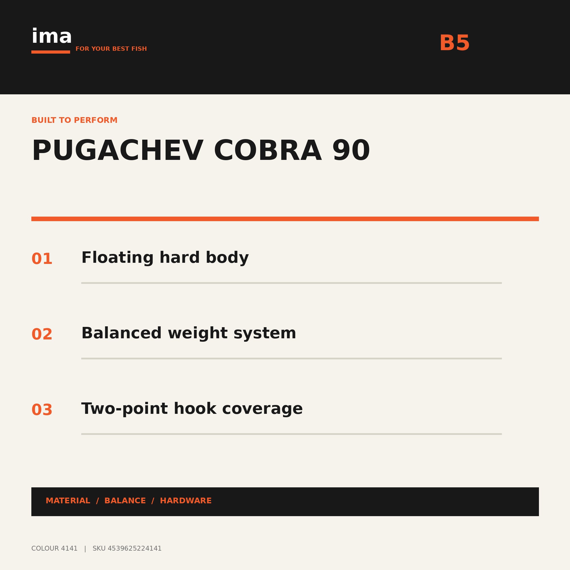 Ima Pugachev's Cobra 90 Floating Lure X5685 (4141)