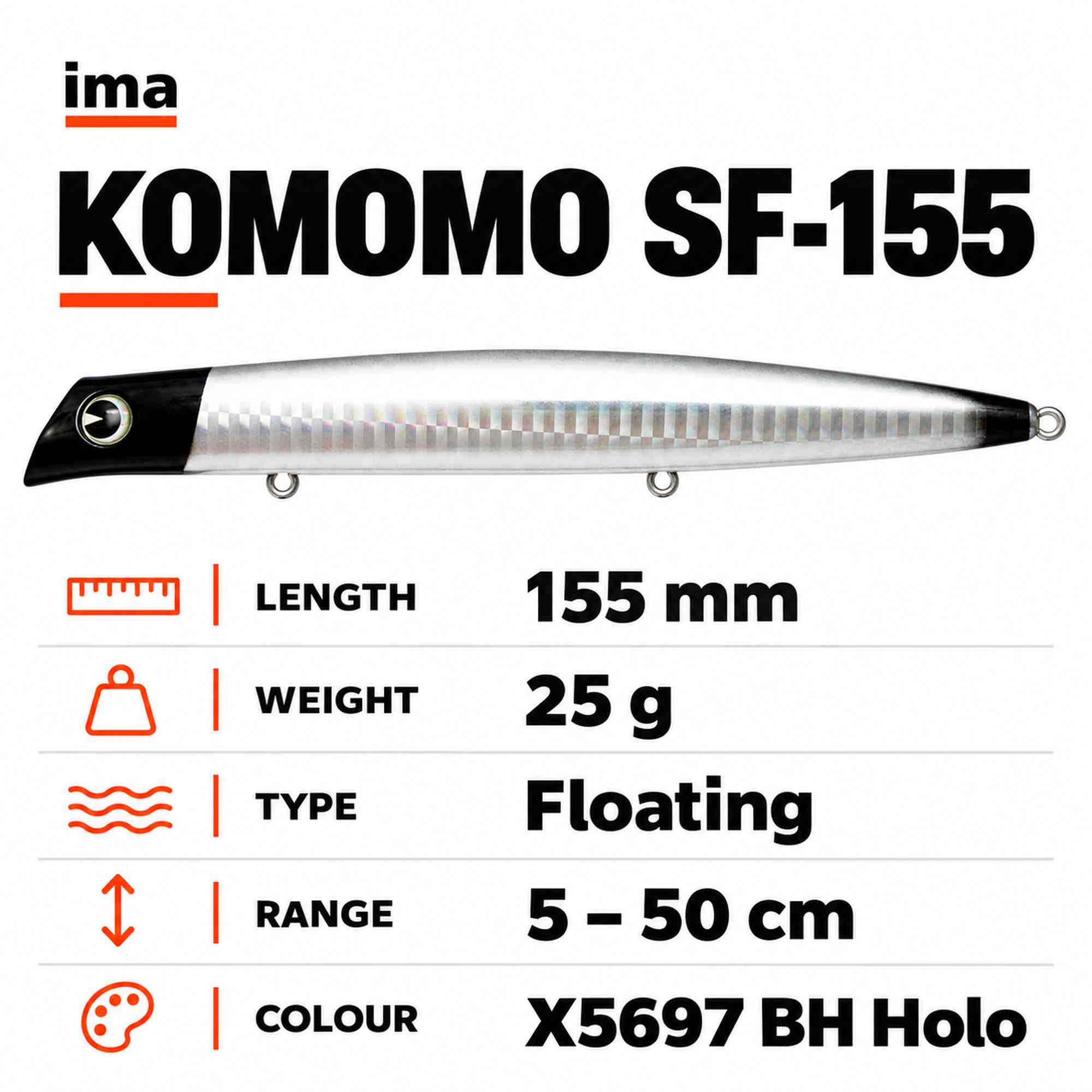Ima Komomo SF 155 Floating Lure X5697 (5452)
