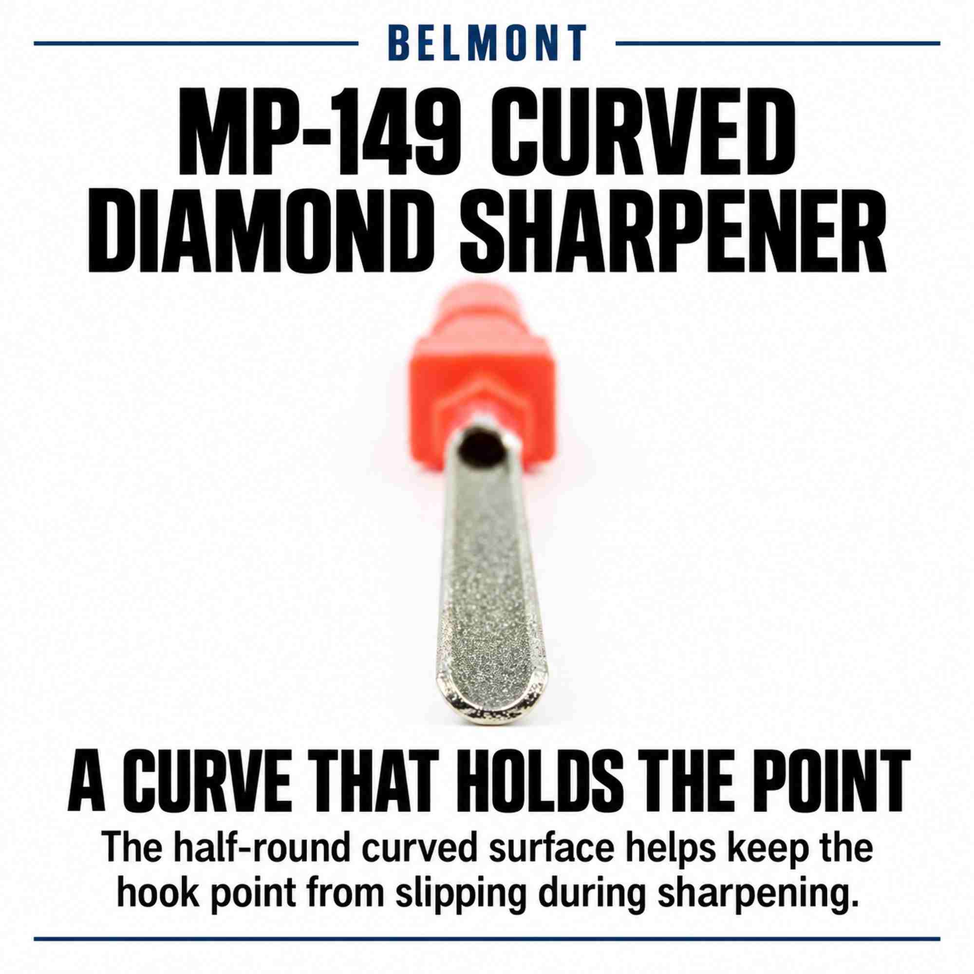Belmont MP-149 Curved Diamond Sharpener 120x9mm (1495)
