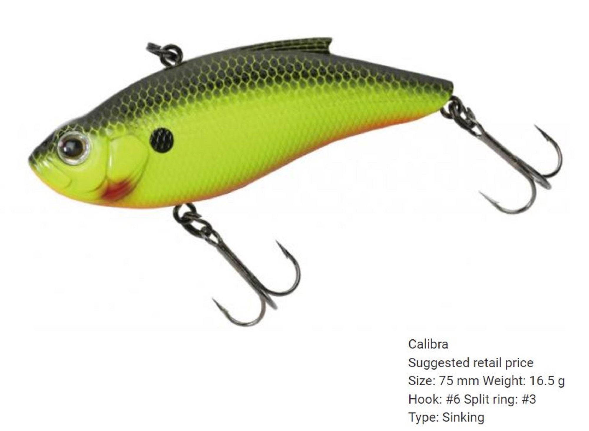 Zipbaits Calibra 75 Vibration Sinking Lure 995 (6412)