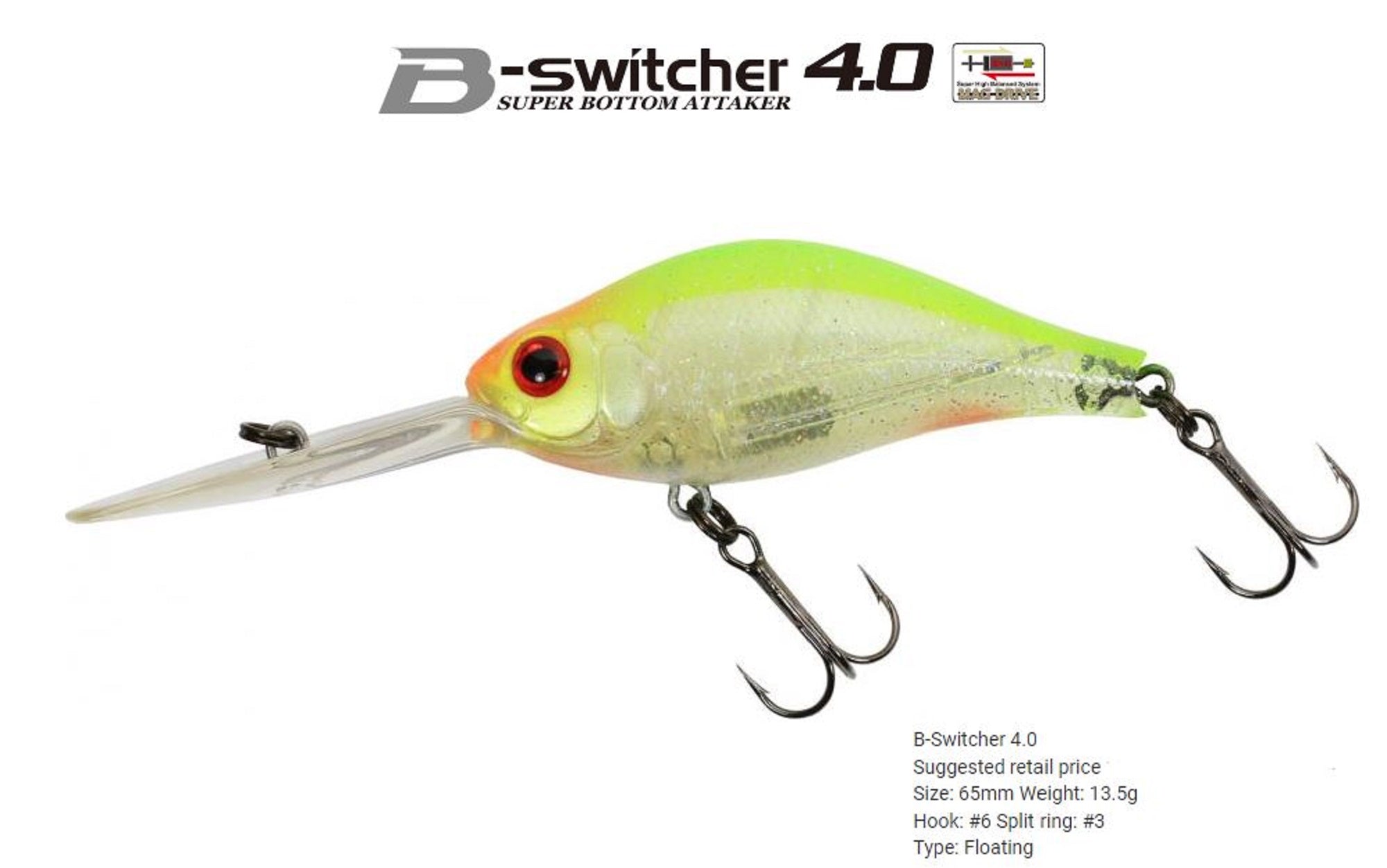 Zipbaits B Switcher 4.0 65mm Floating Lure 476 (3441)