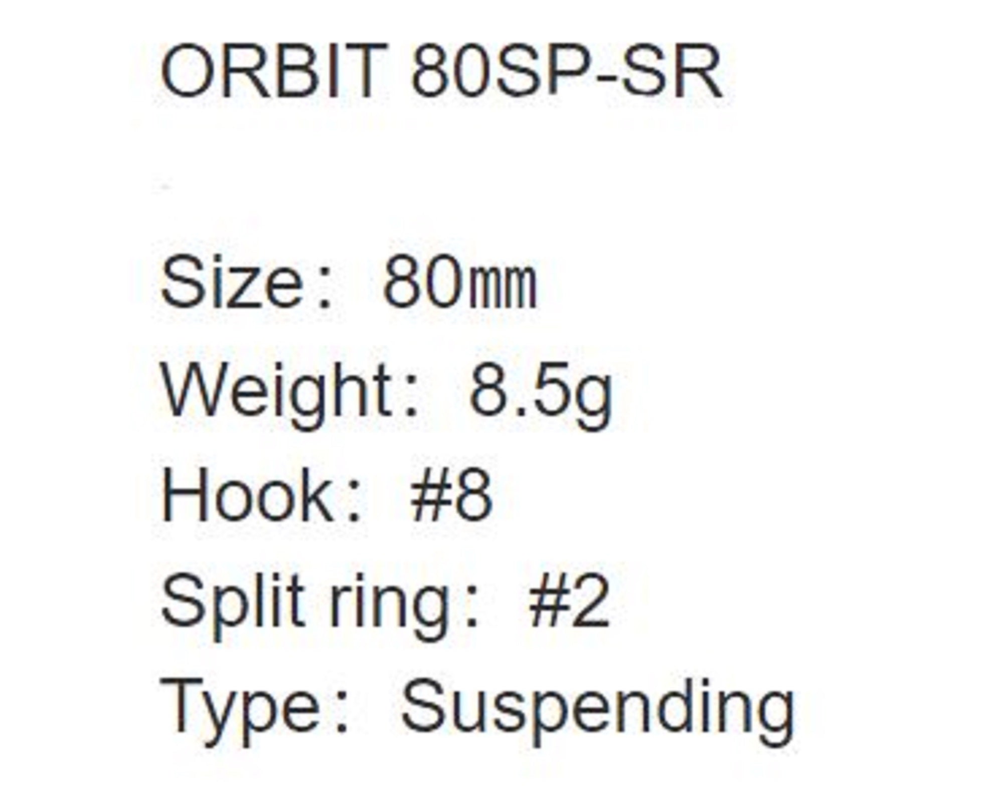 Zipbaits Orbit 80 SP SR Suspend Lure 979 (4943)
