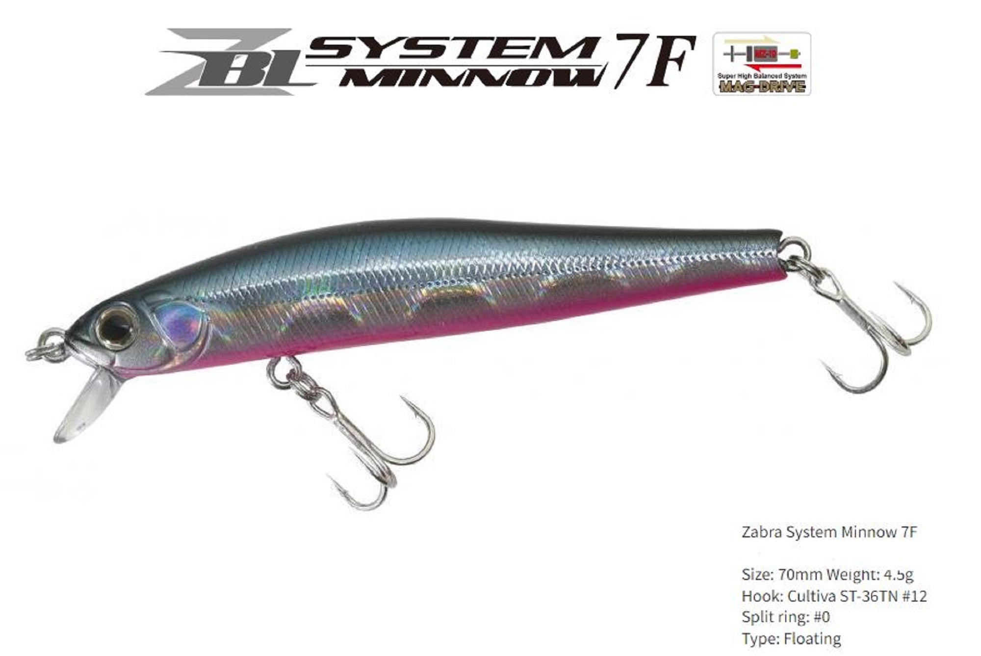 Zipbaits ZBL System Minnow 7F Floating Lure 713 (7111)