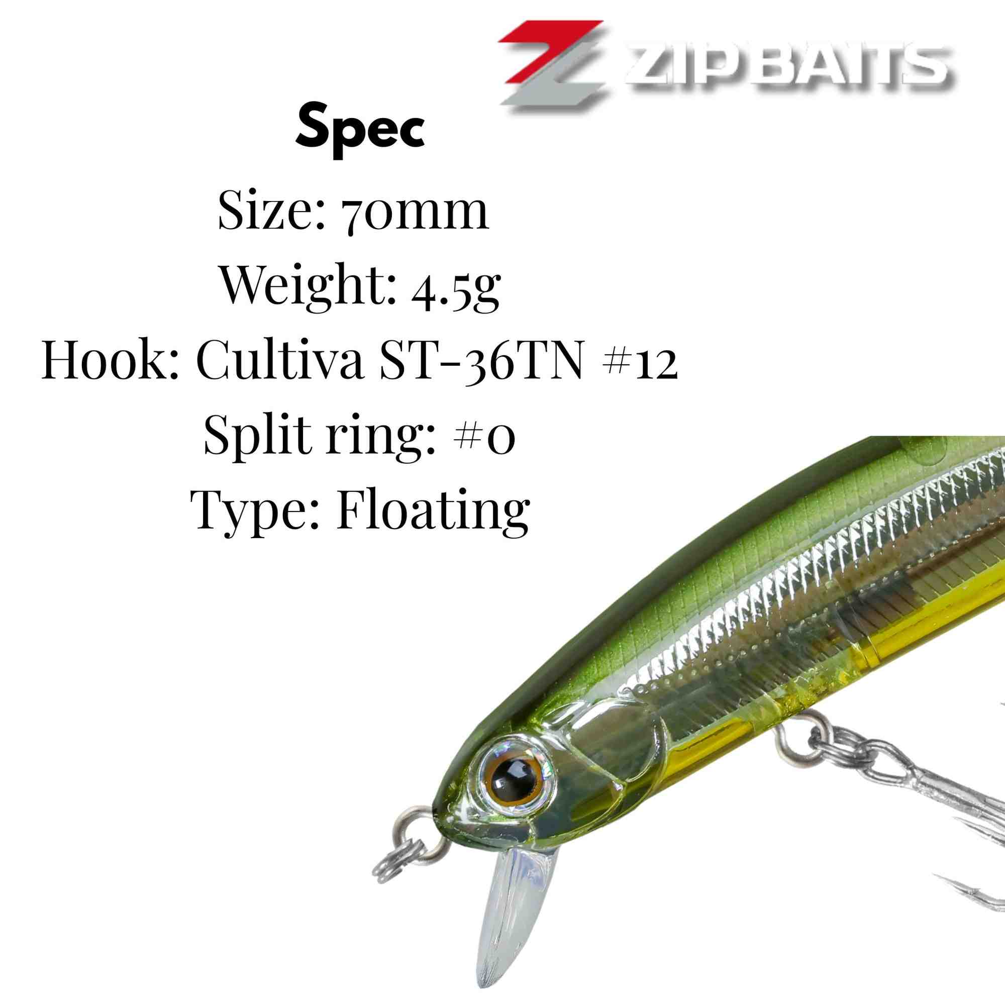 Zipbaits ZBL System Minnow 7F Floating Lure 718 (7173)