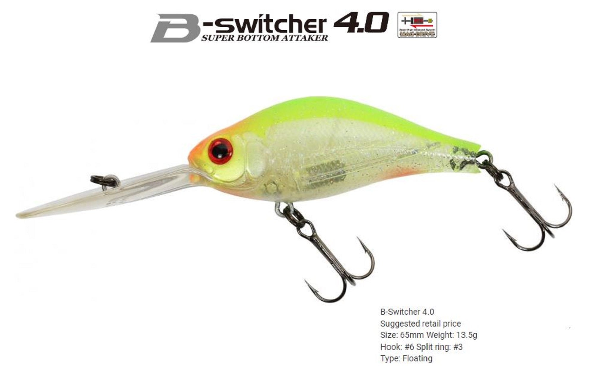 Zipbaits B Switcher 4.0 Rattler 65mm Floating Lure 050 (1026)