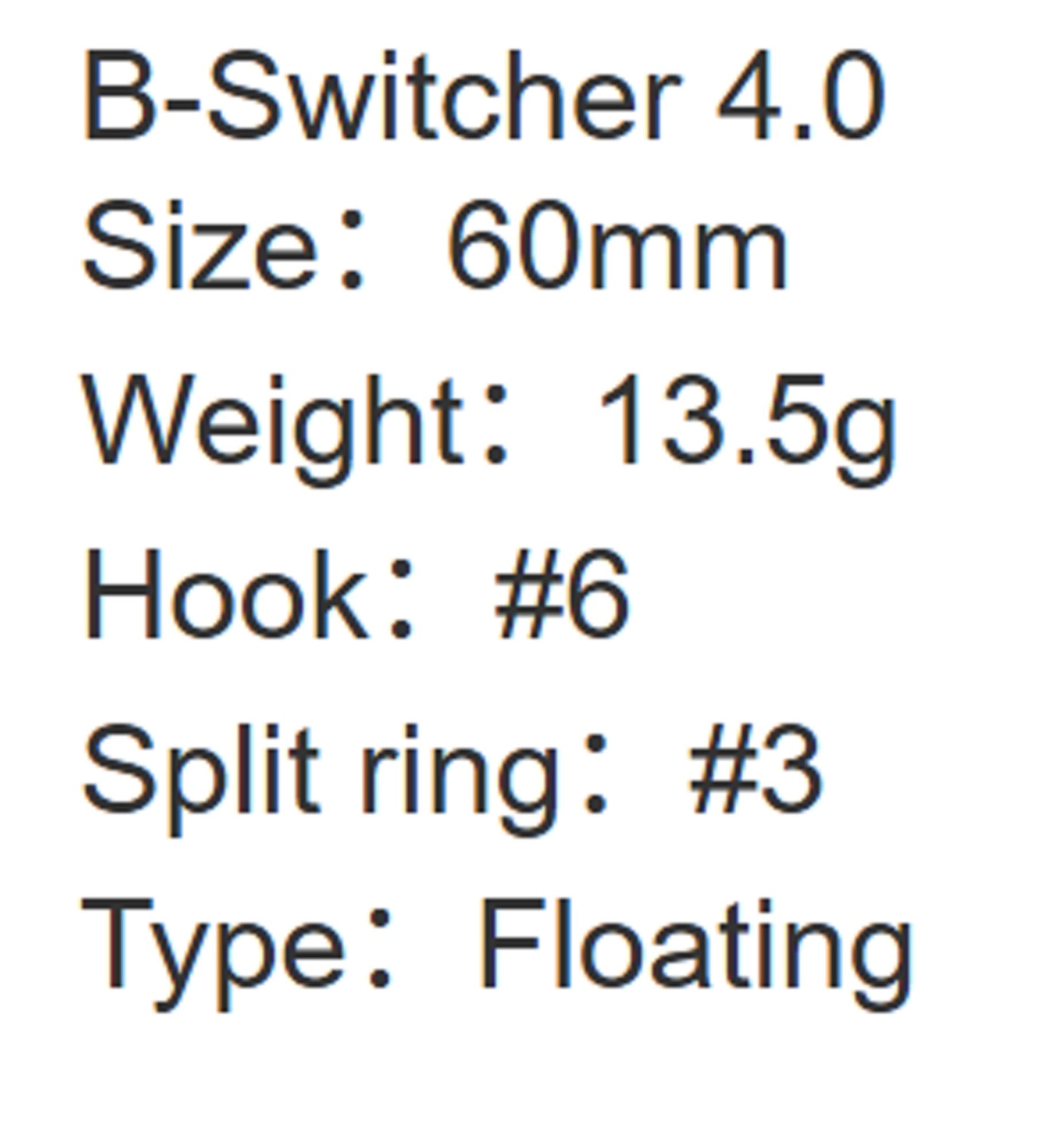 Zipbaits B Switcher 4.0 Rattler 65mm Floating Lure 054 (1132)