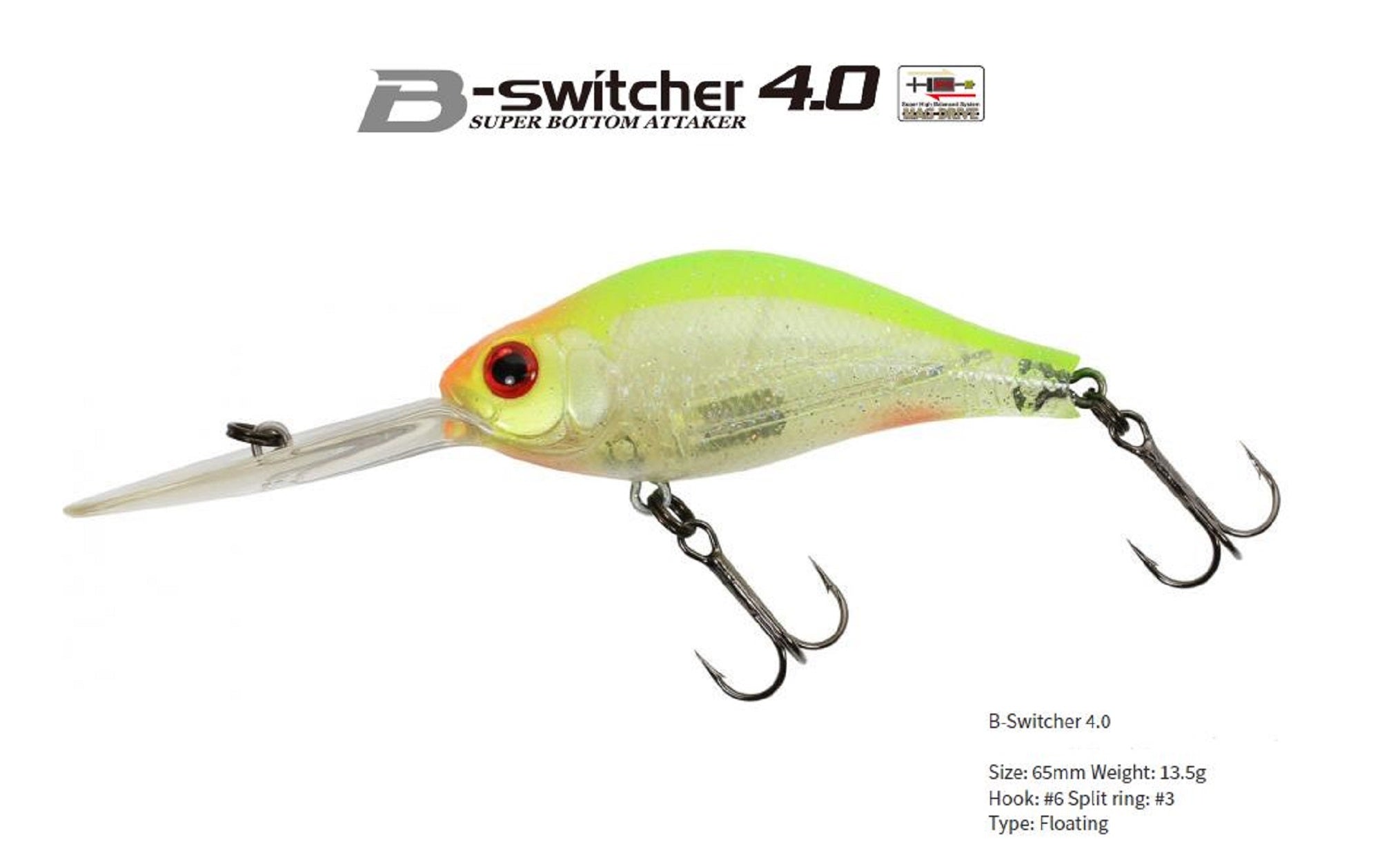 Zipbaits B Switcher 4.0 Rattler 65mm Floating Lure 310 (1224)