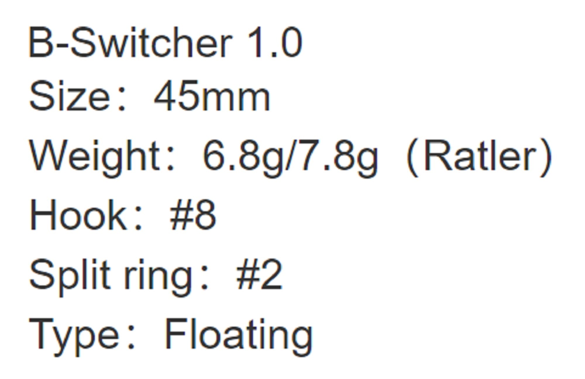 Zipbaits B Switcher 1.0 44mm Floating Lure 820 (5208)