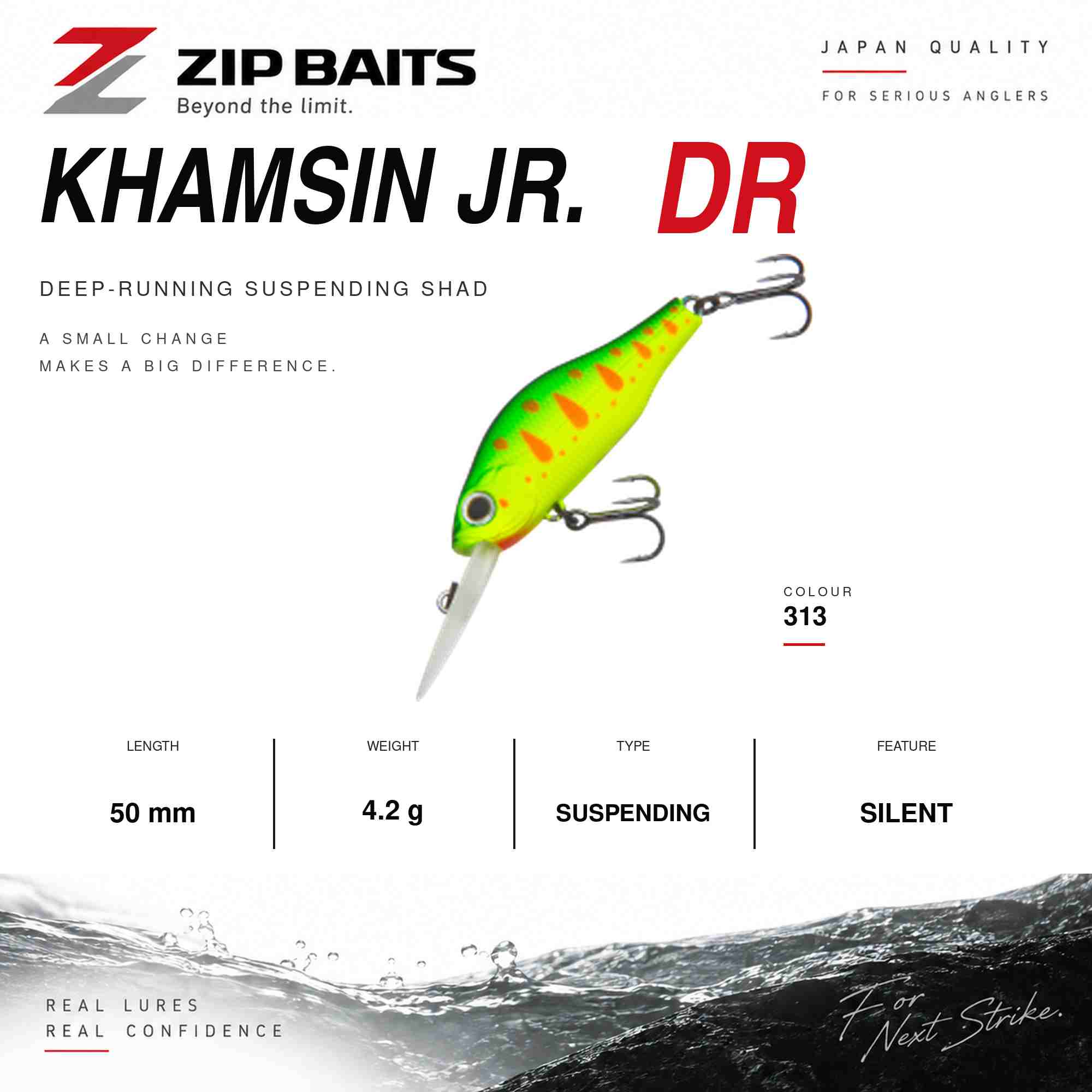 Zipbaits Khamsin JR. DR 50mm Suspend Lure 313 (6700)